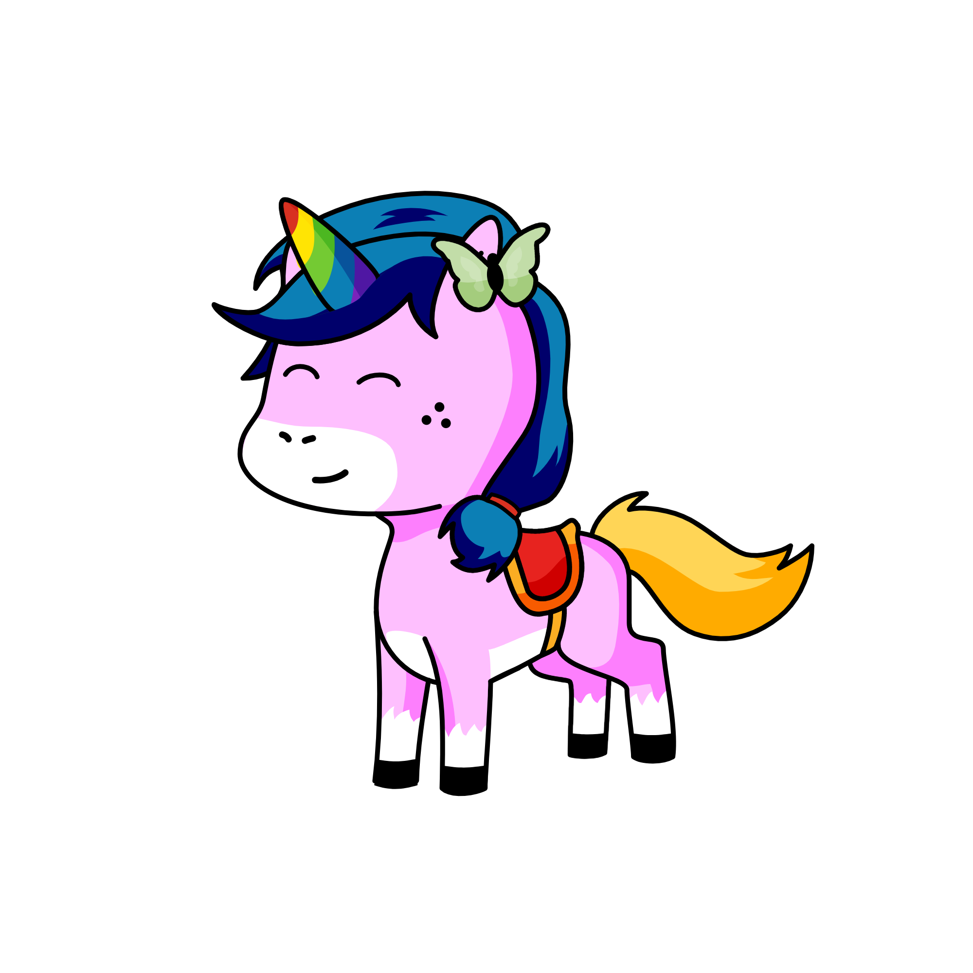Pinky, the unicorn