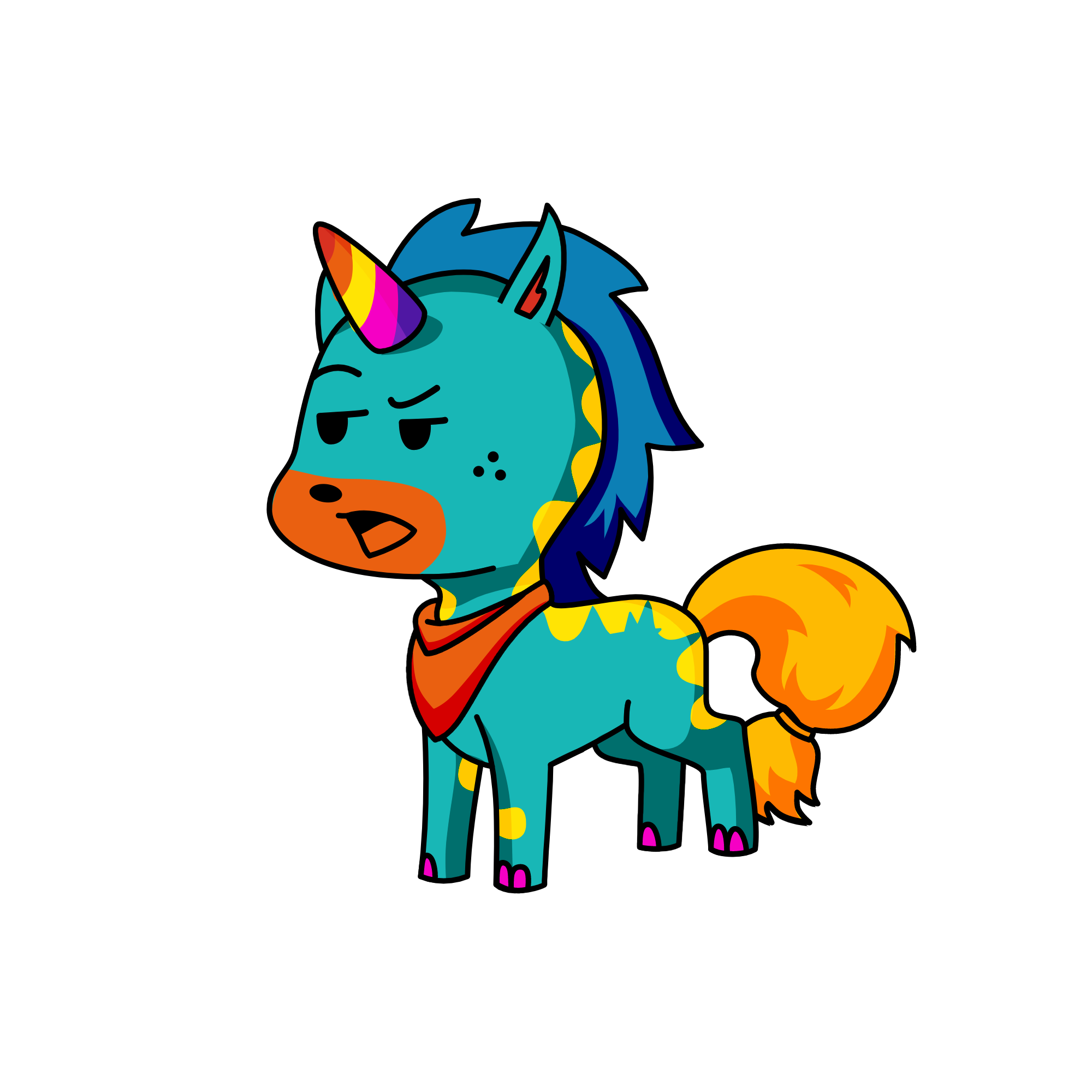 Horny, the unicorn