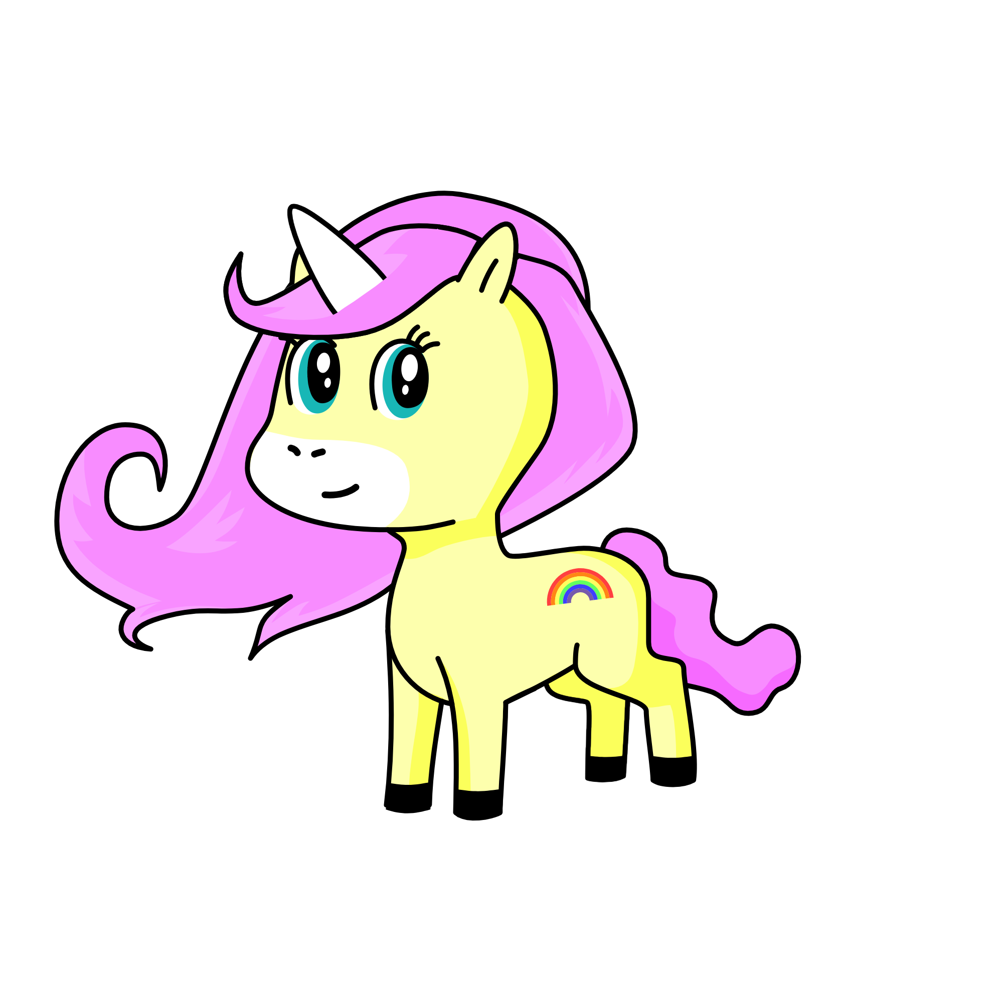 fluttershy, the unicorn