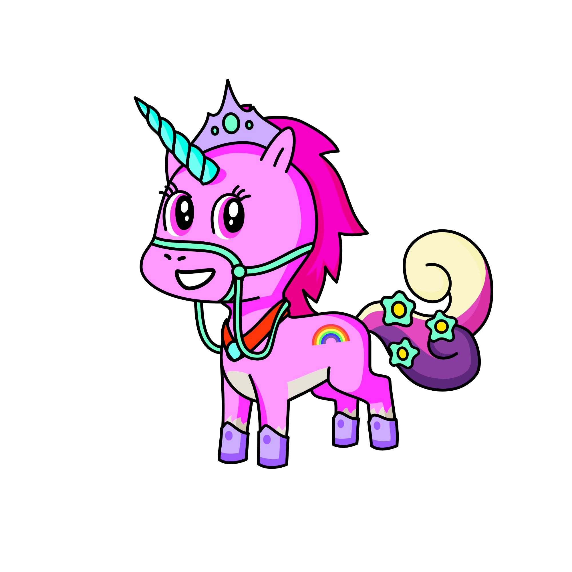 princes pink, the unicorn