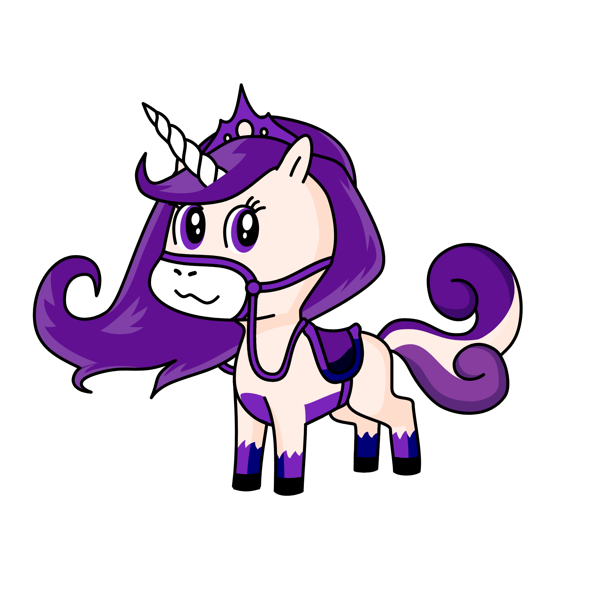 Violet, the unicorn