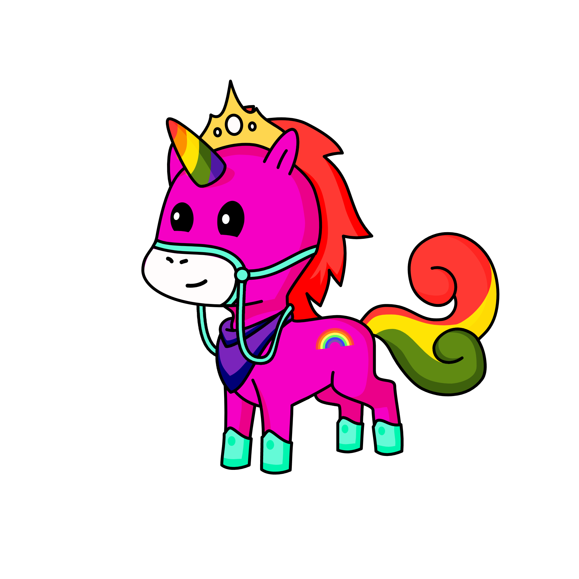 rainbowcorny, the unicorn