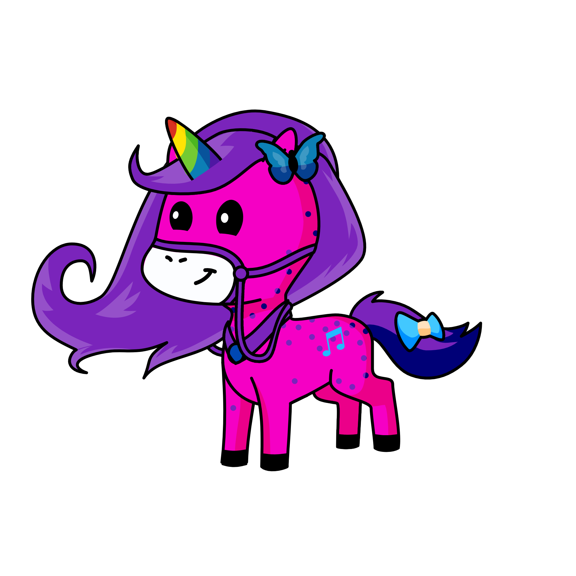 Happy, the unicorn