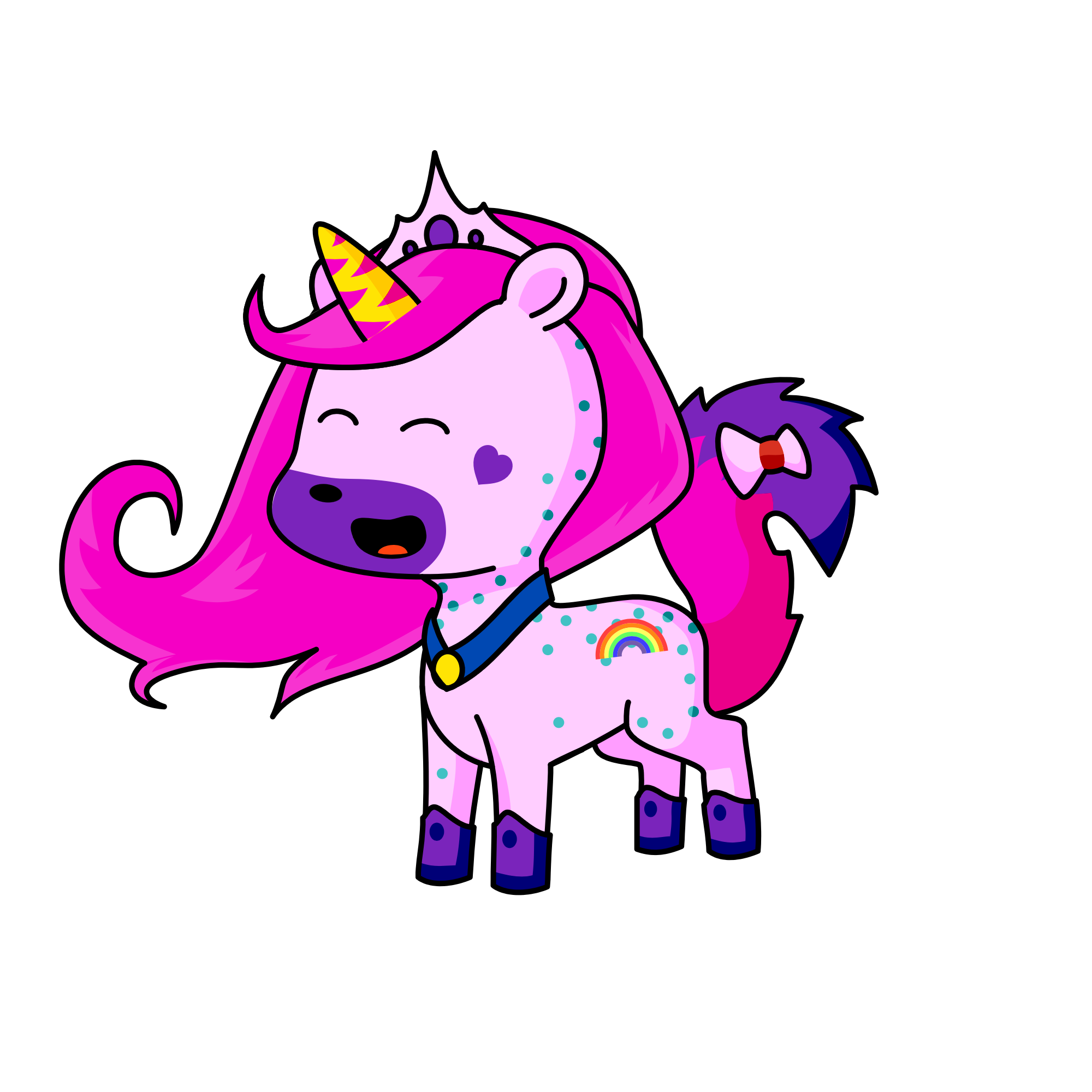 Rose is my life , the unicorn