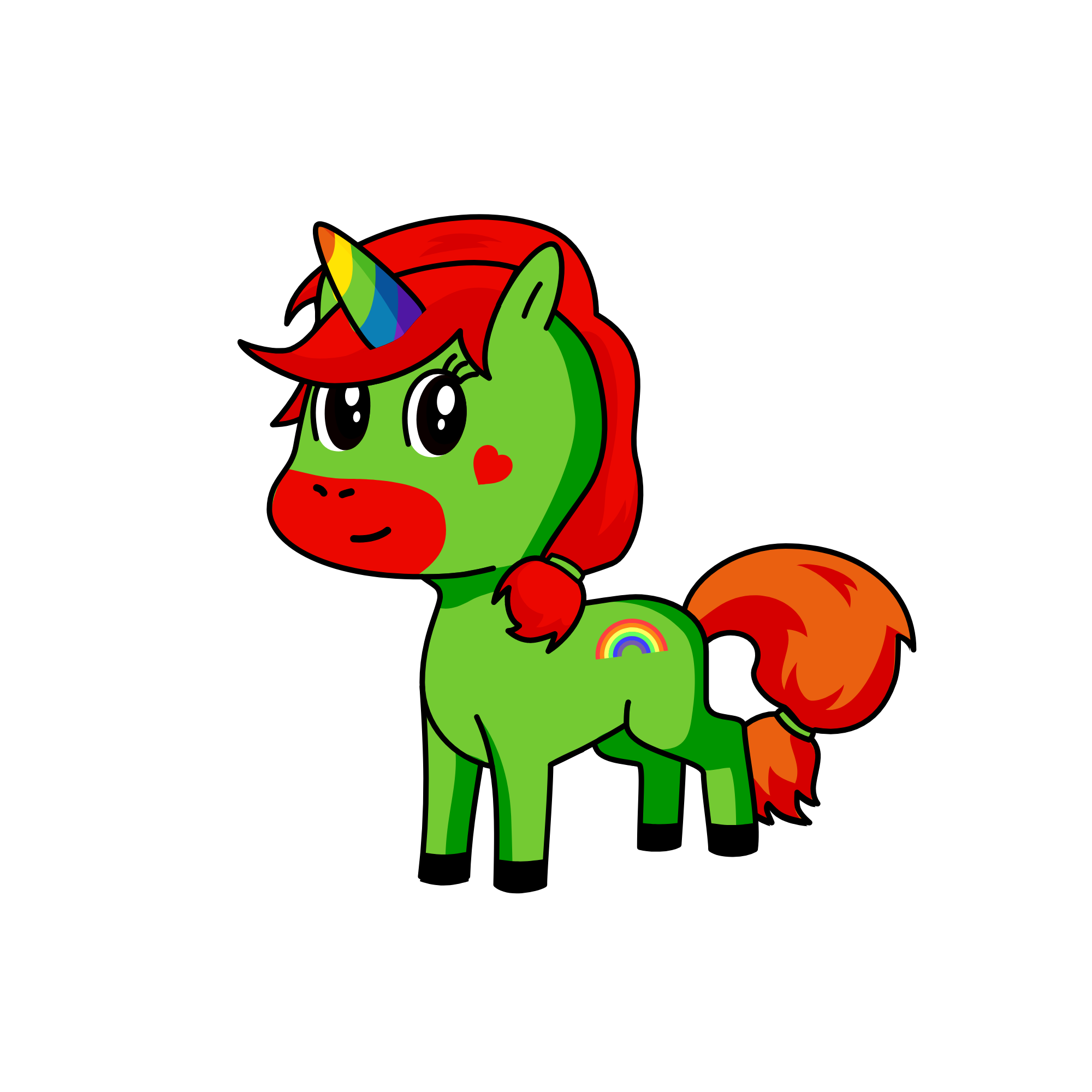 Christmas, the unicorn