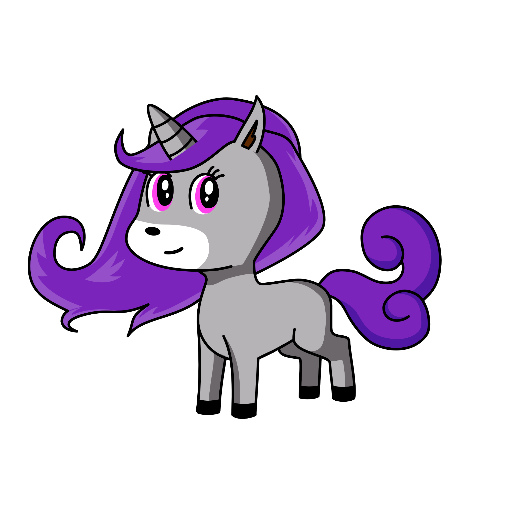 hybird's mom, the unicorn