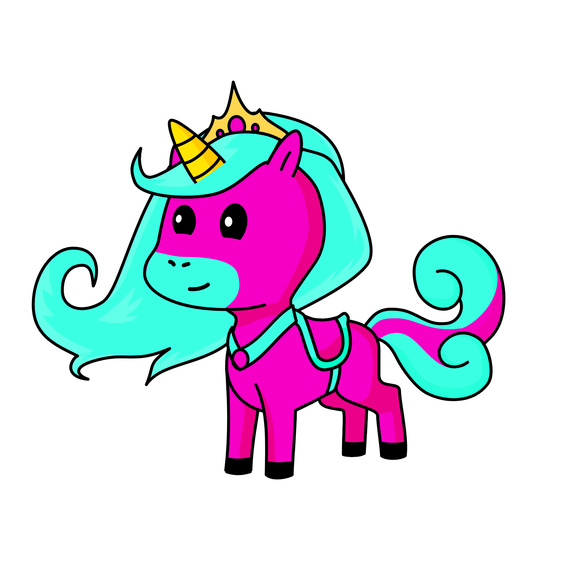 cotton candy princess kiki, the unicorn