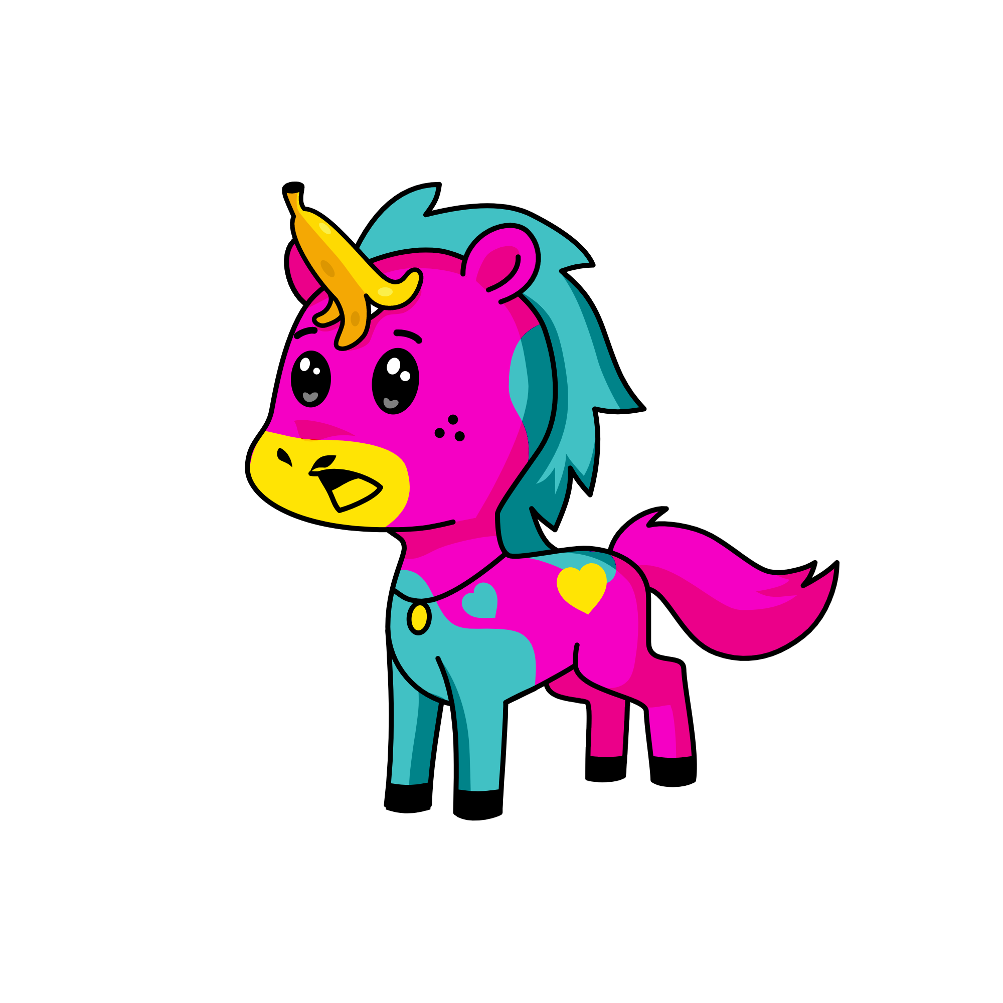 Woopsee, the unicorn