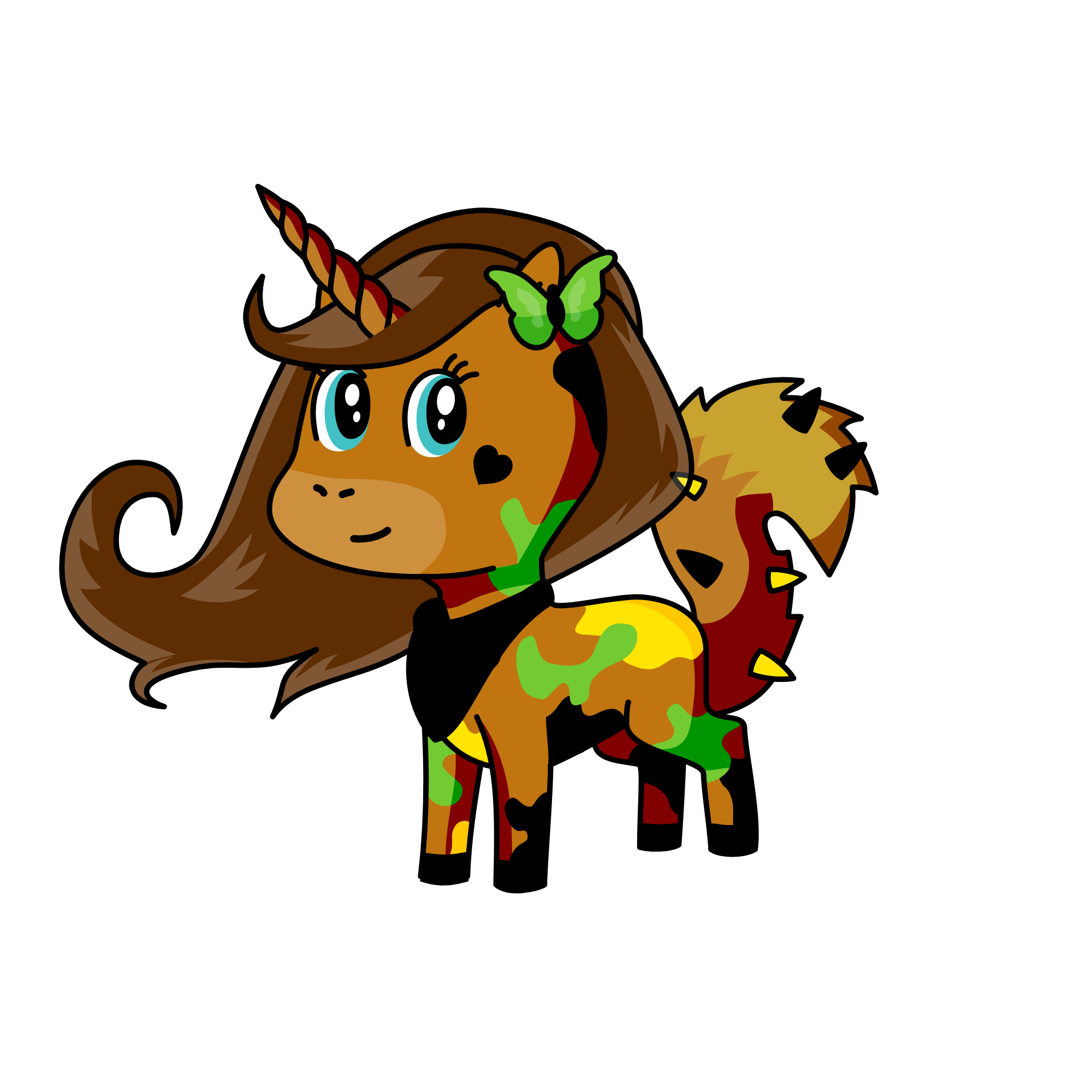 mega evolved evee, the unicorn