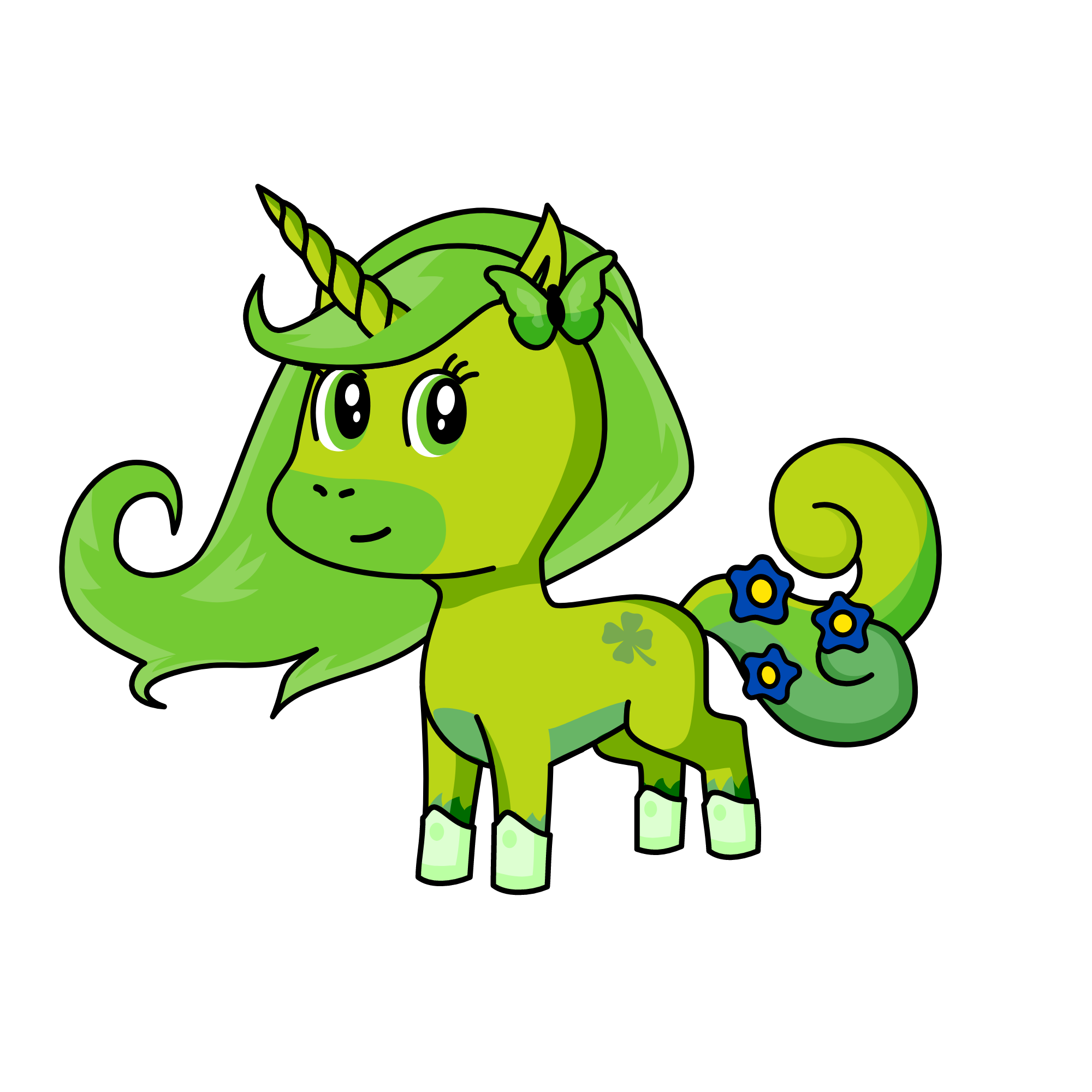 mega evolved leafeon, the unicorn