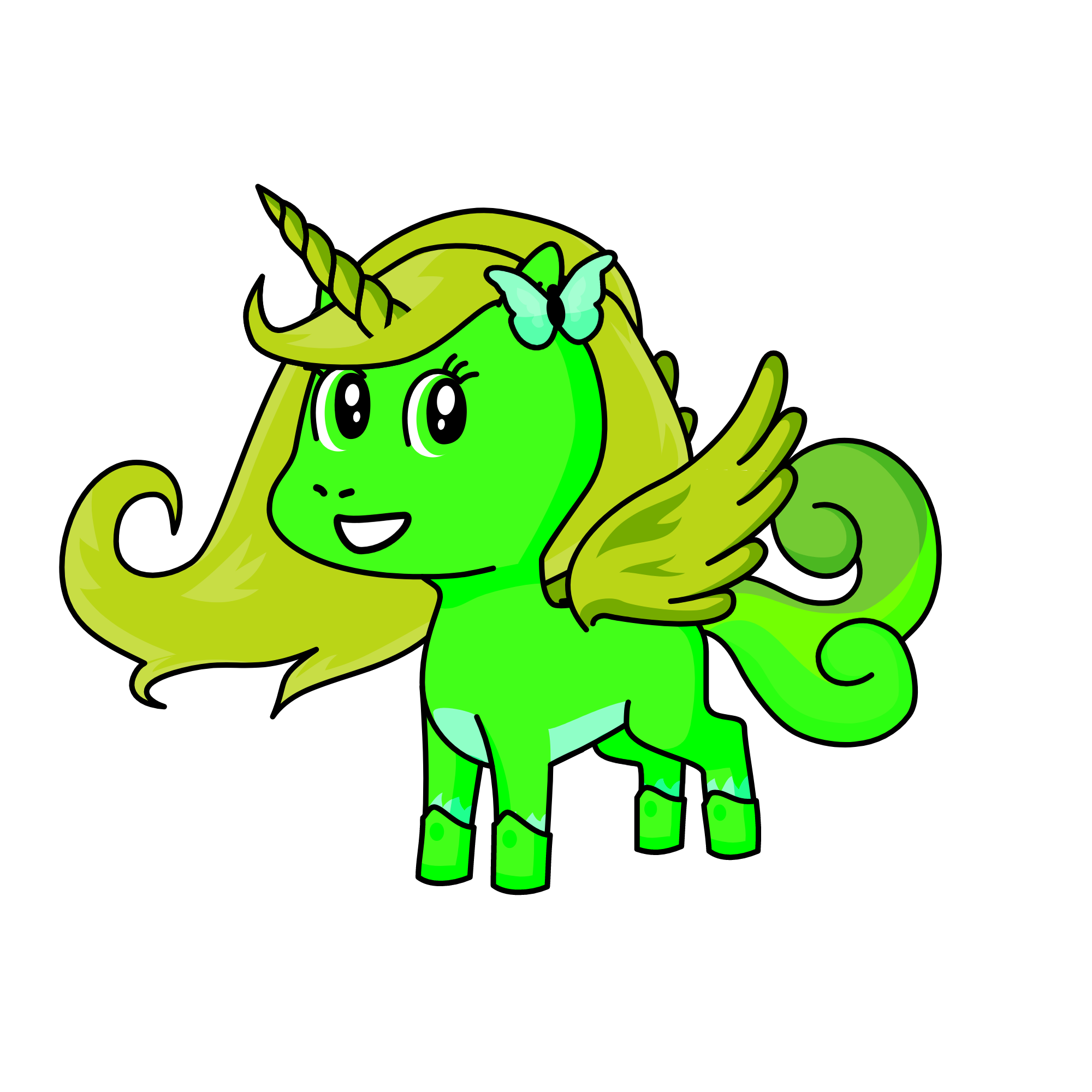 lime, the unicorn