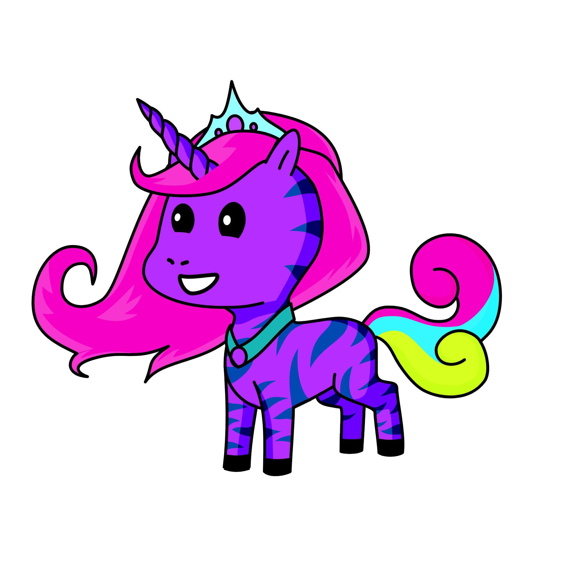Night stripe, the unicorn