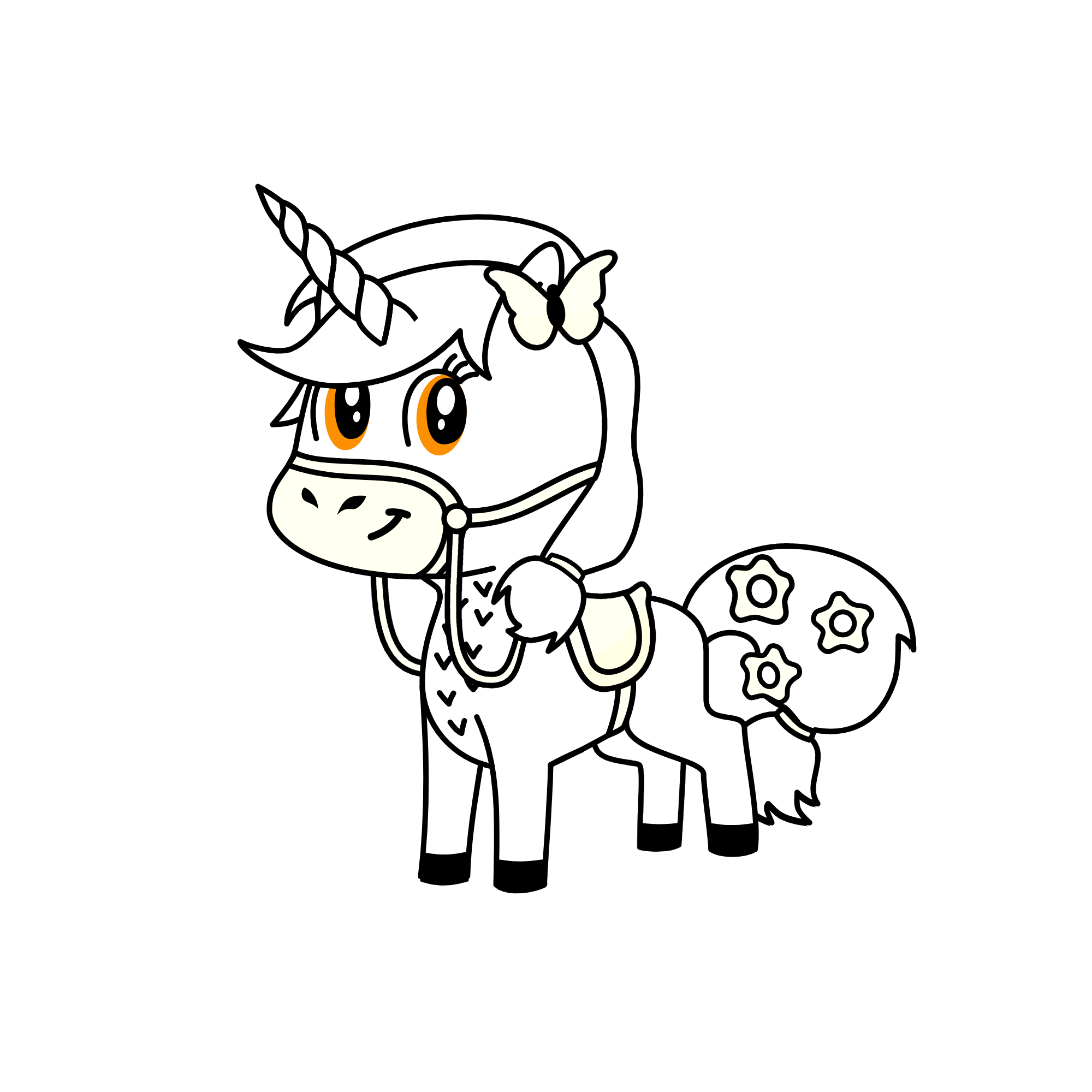 color this unicorn, the unicorn