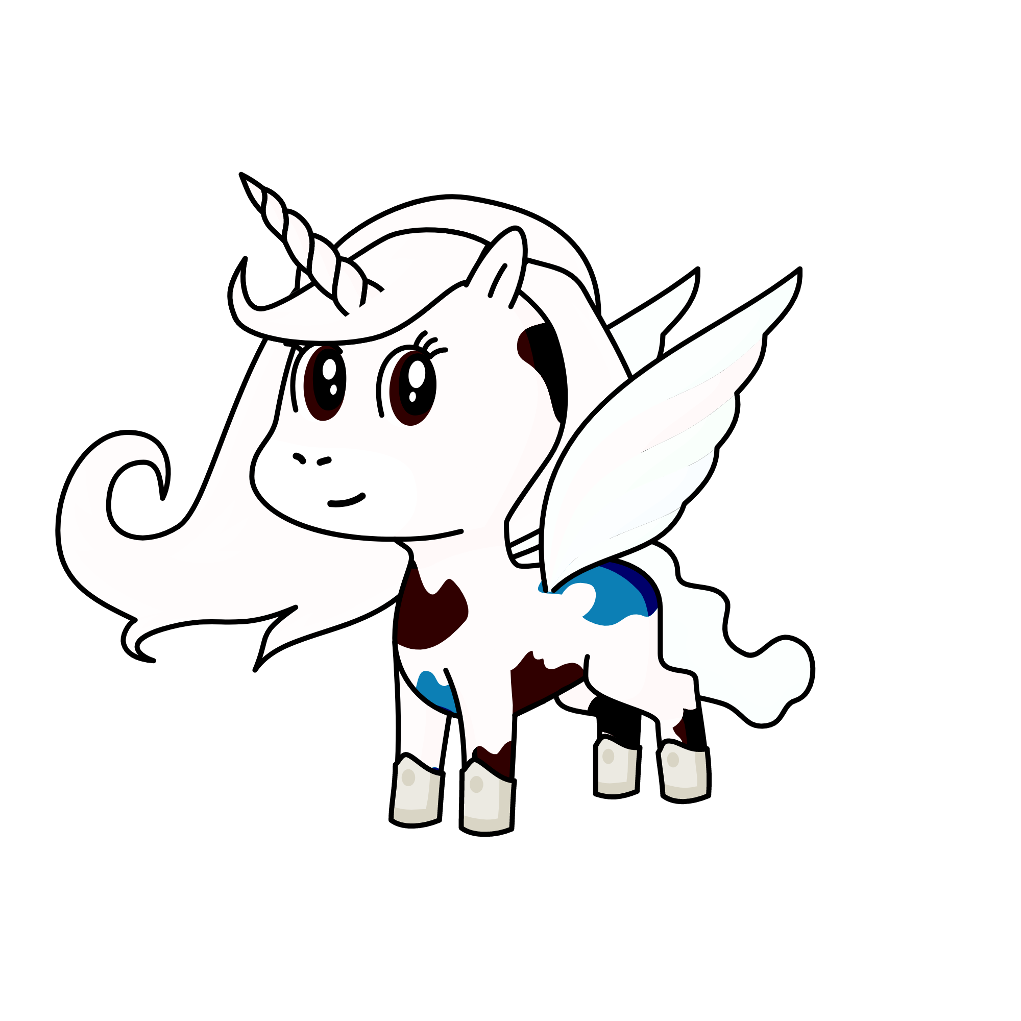 snowy, the unicorn
