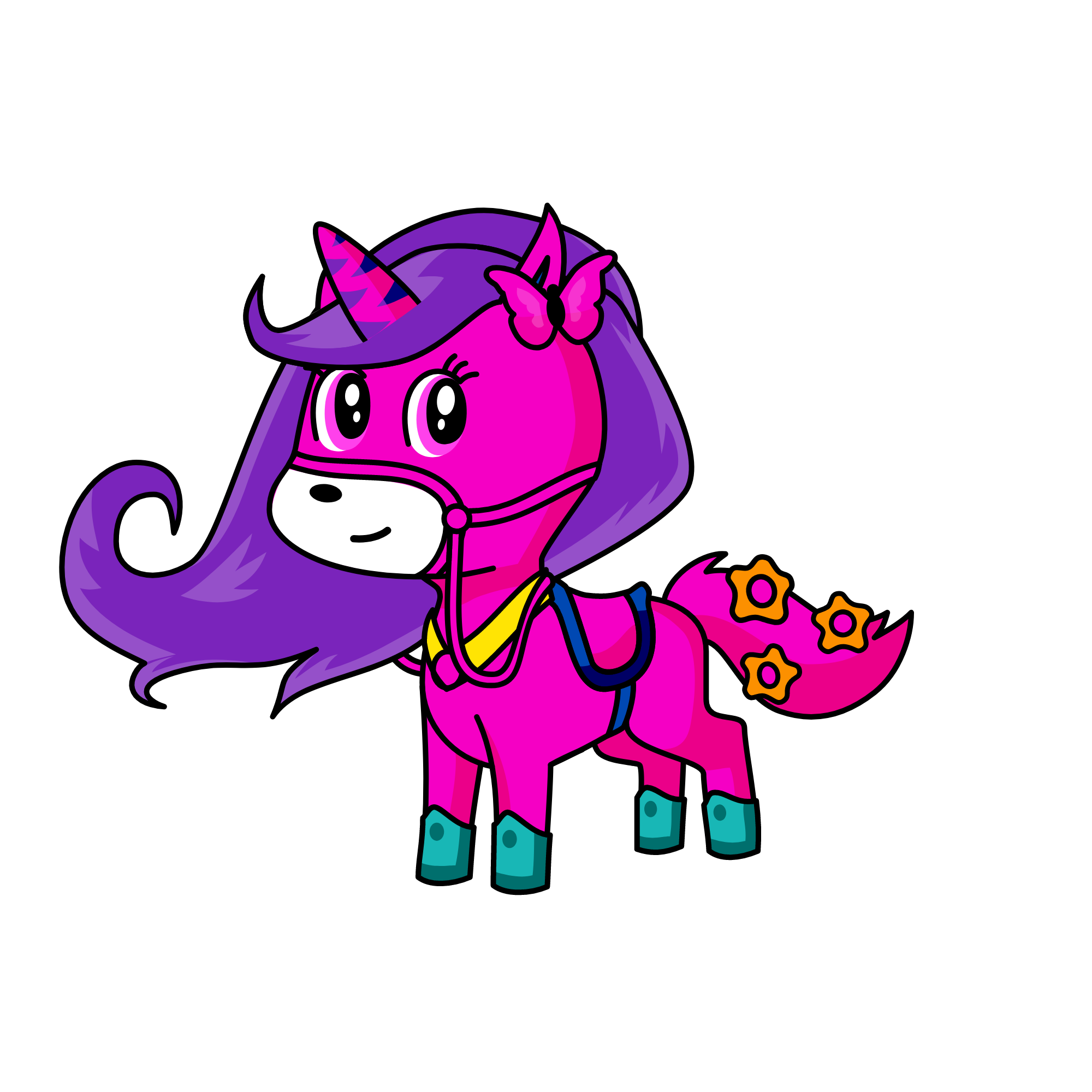 PINKY PIE, the unicorn