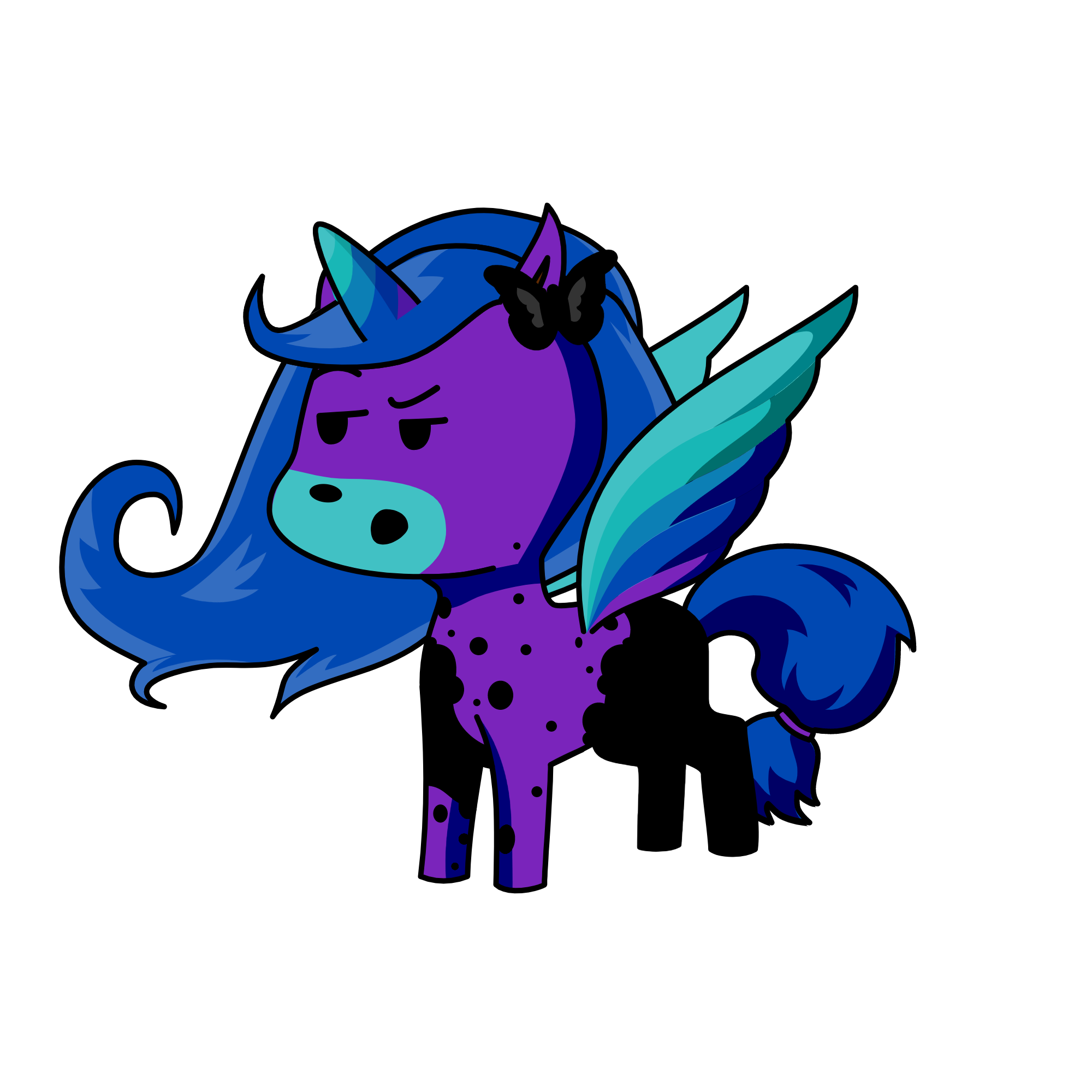 Moonlight, the unicorn