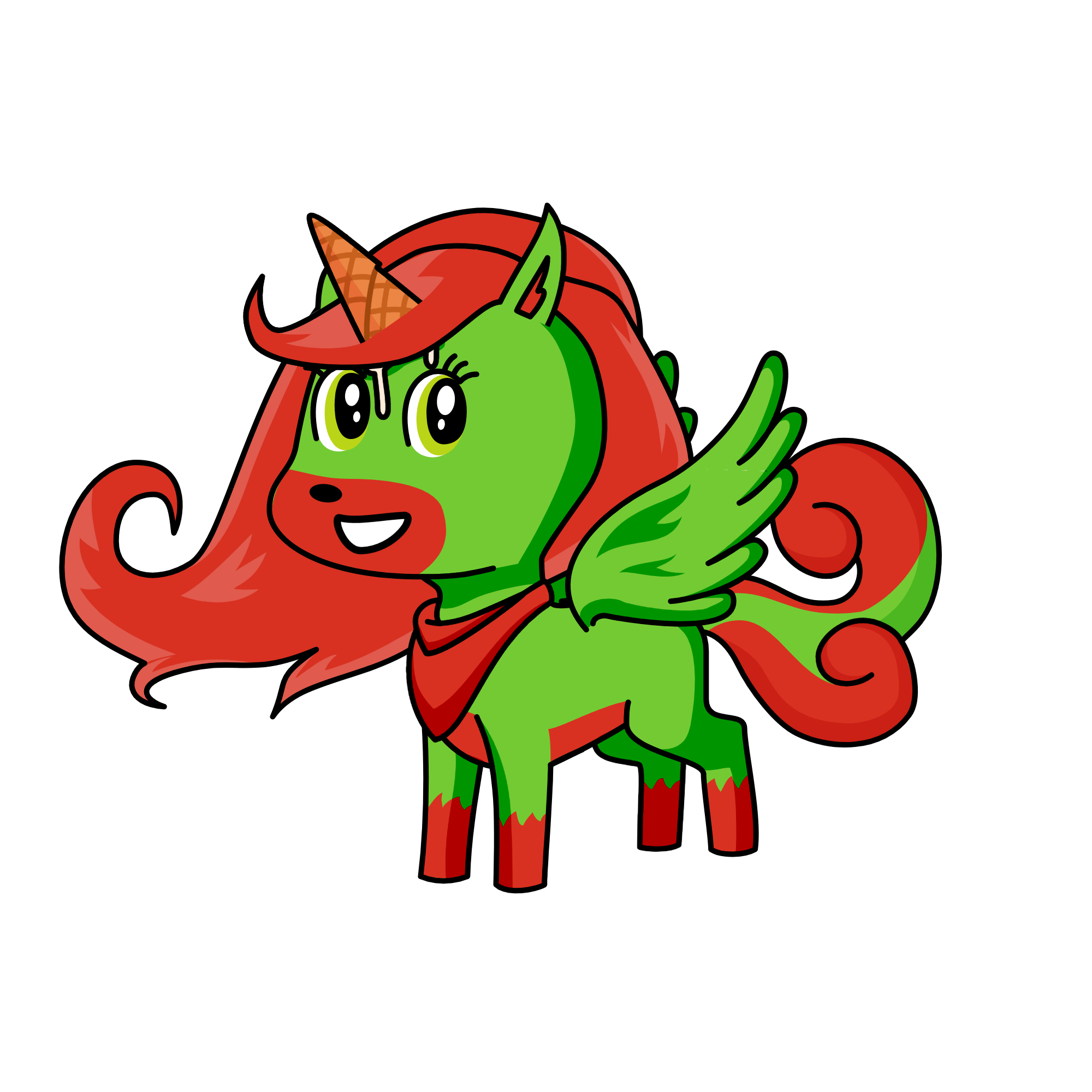 Christmas dessert, the unicorn