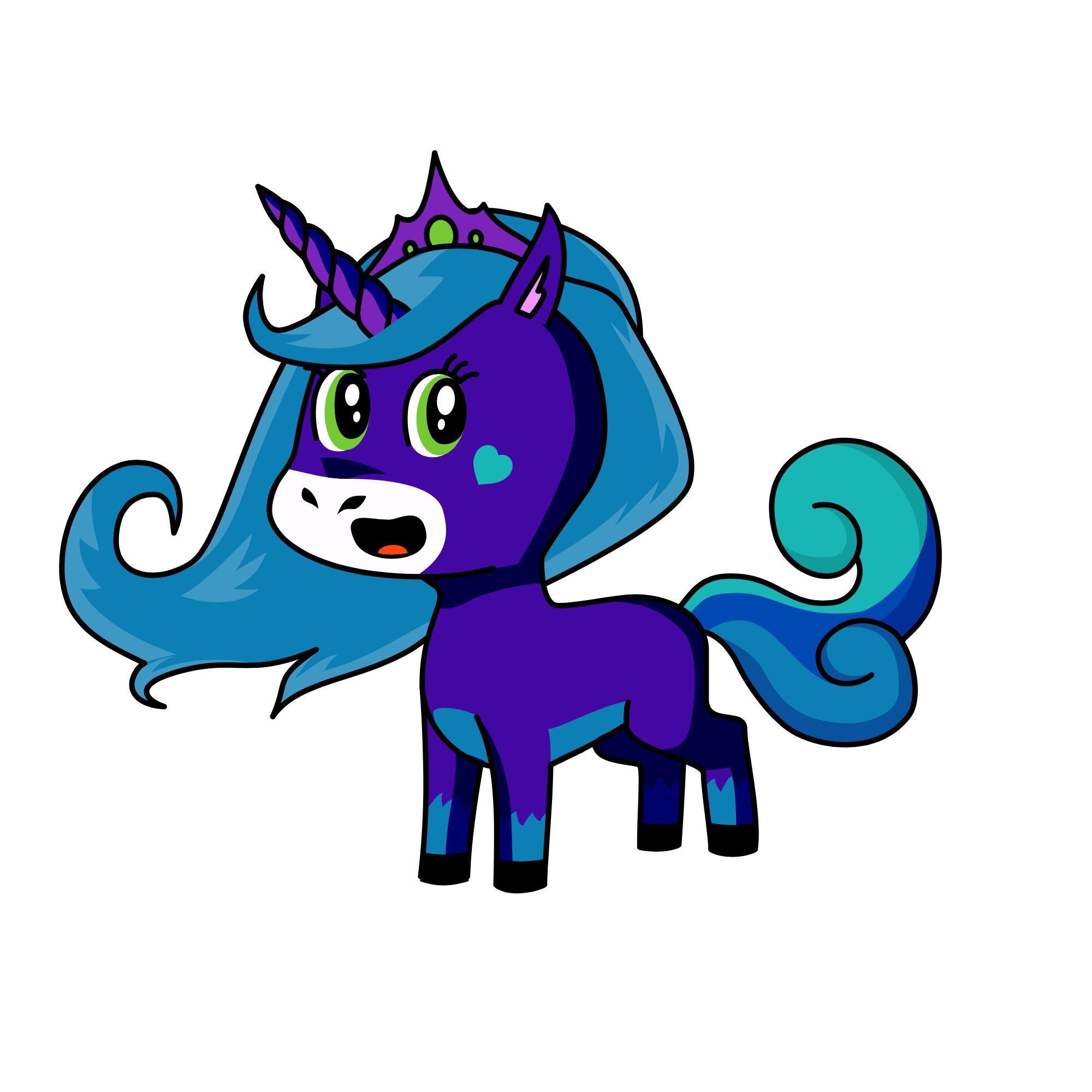 Dark Glory, the unicorn