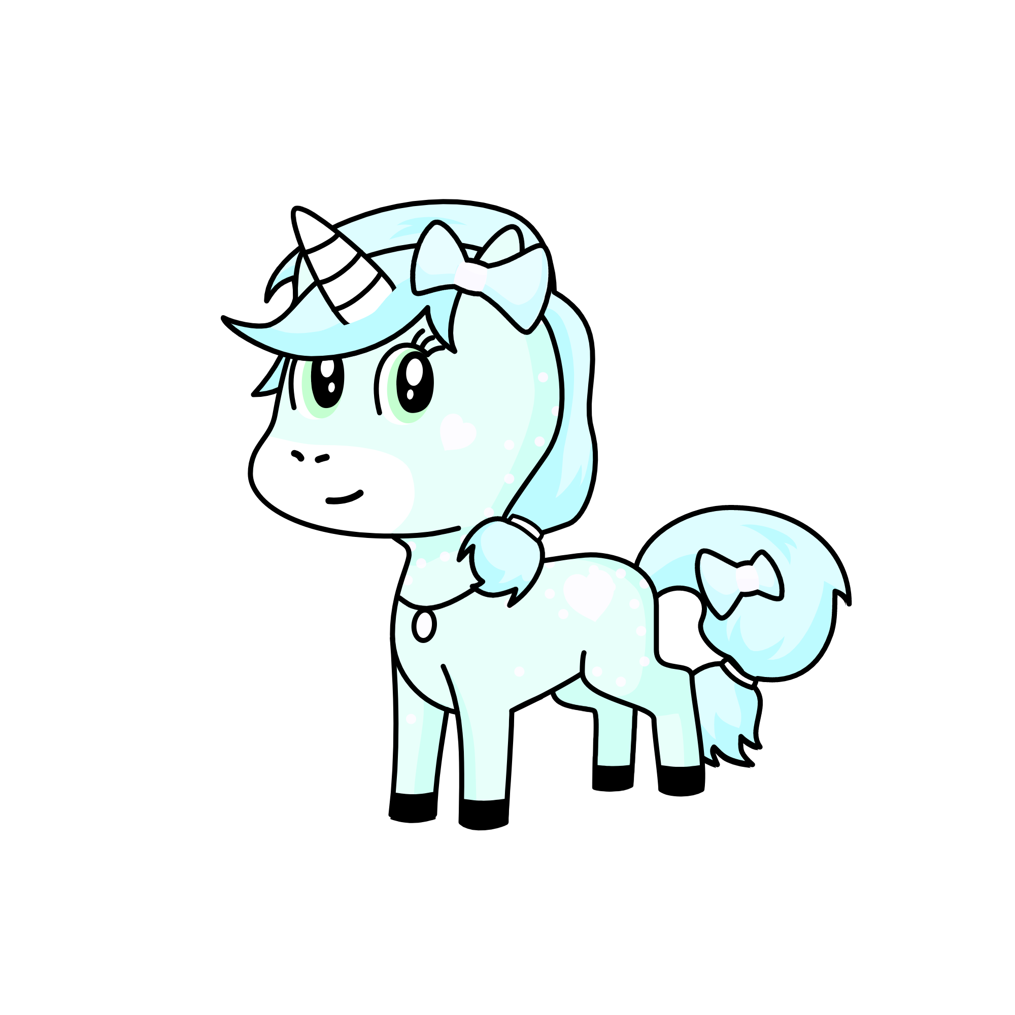 Bluey, the unicorn