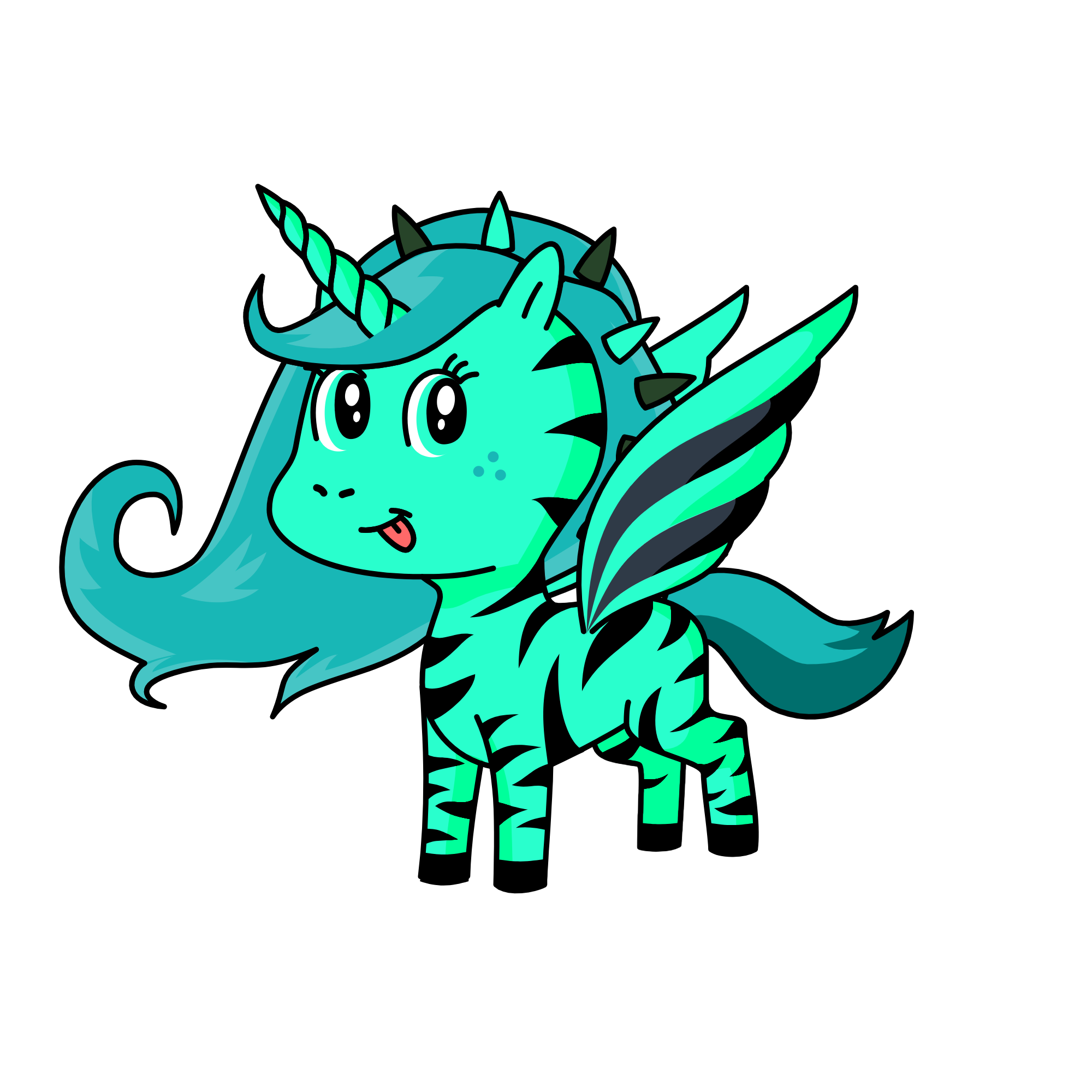 bule and blake, the unicorn