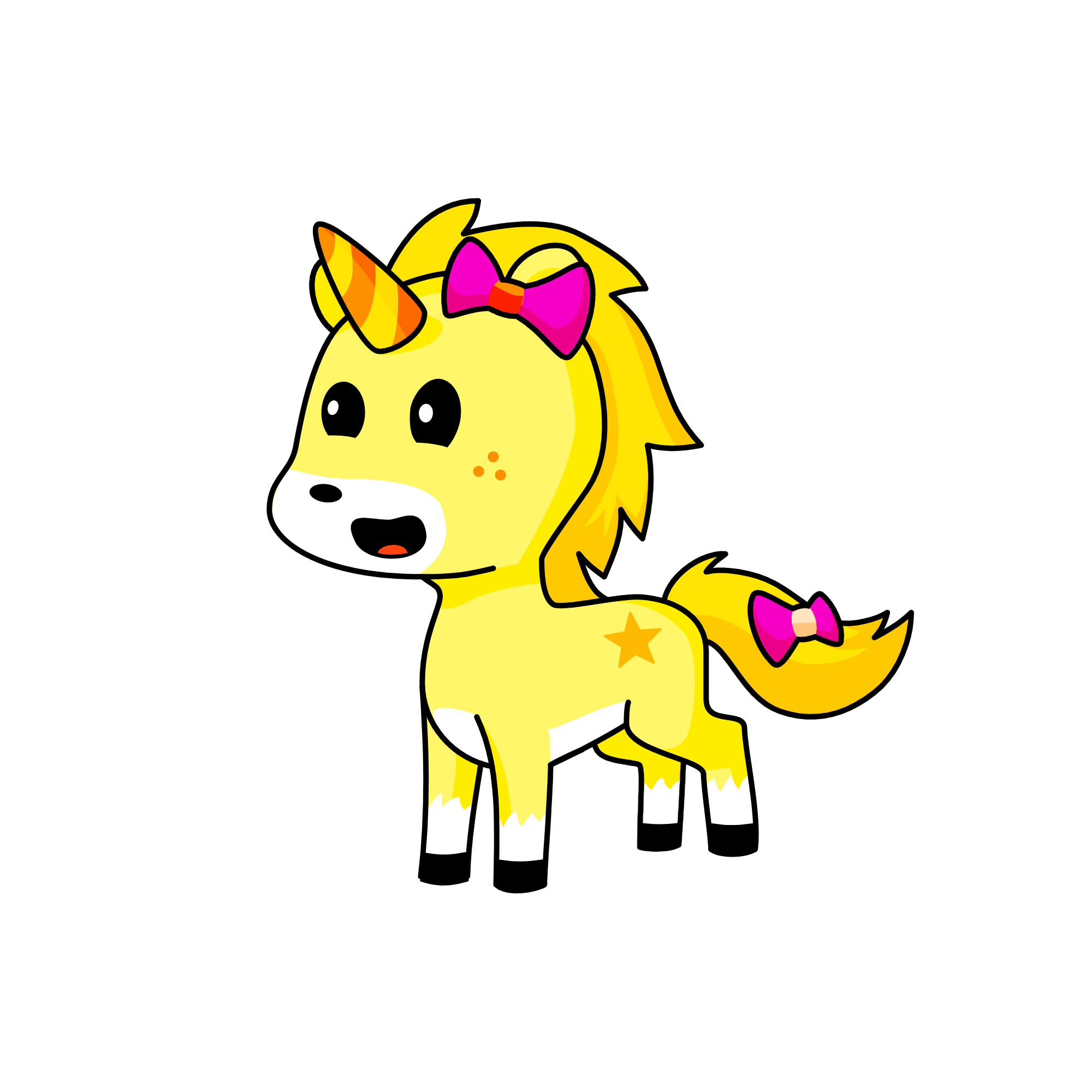 Candy corn, the unicorn