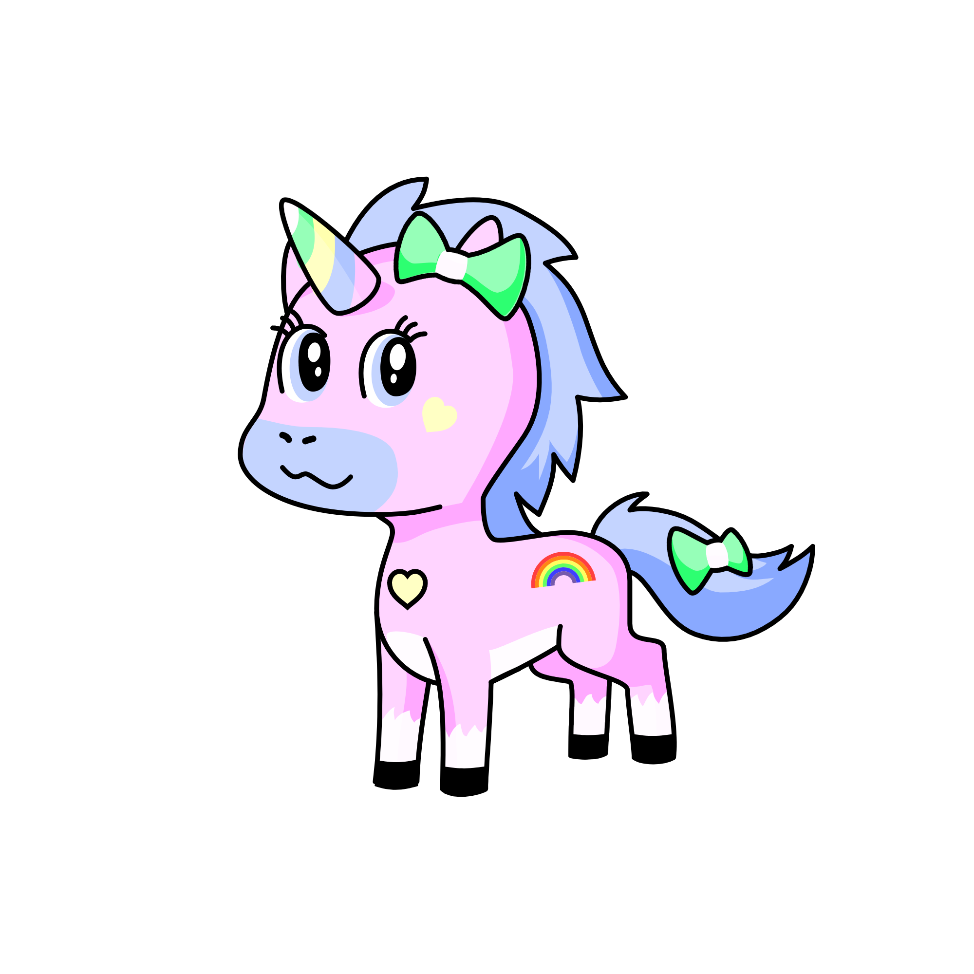 Cutsie, the unicorn
