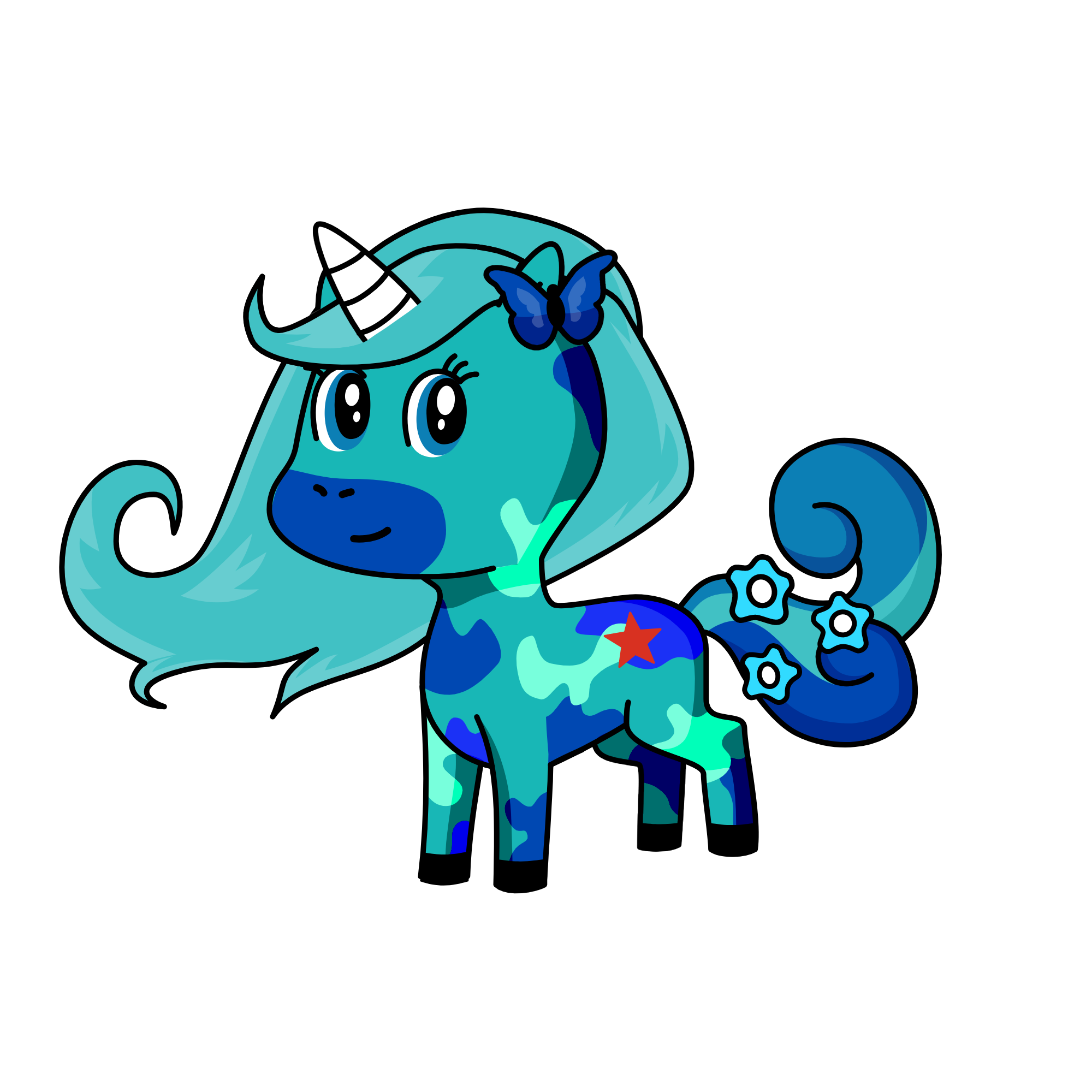snow , the unicorn