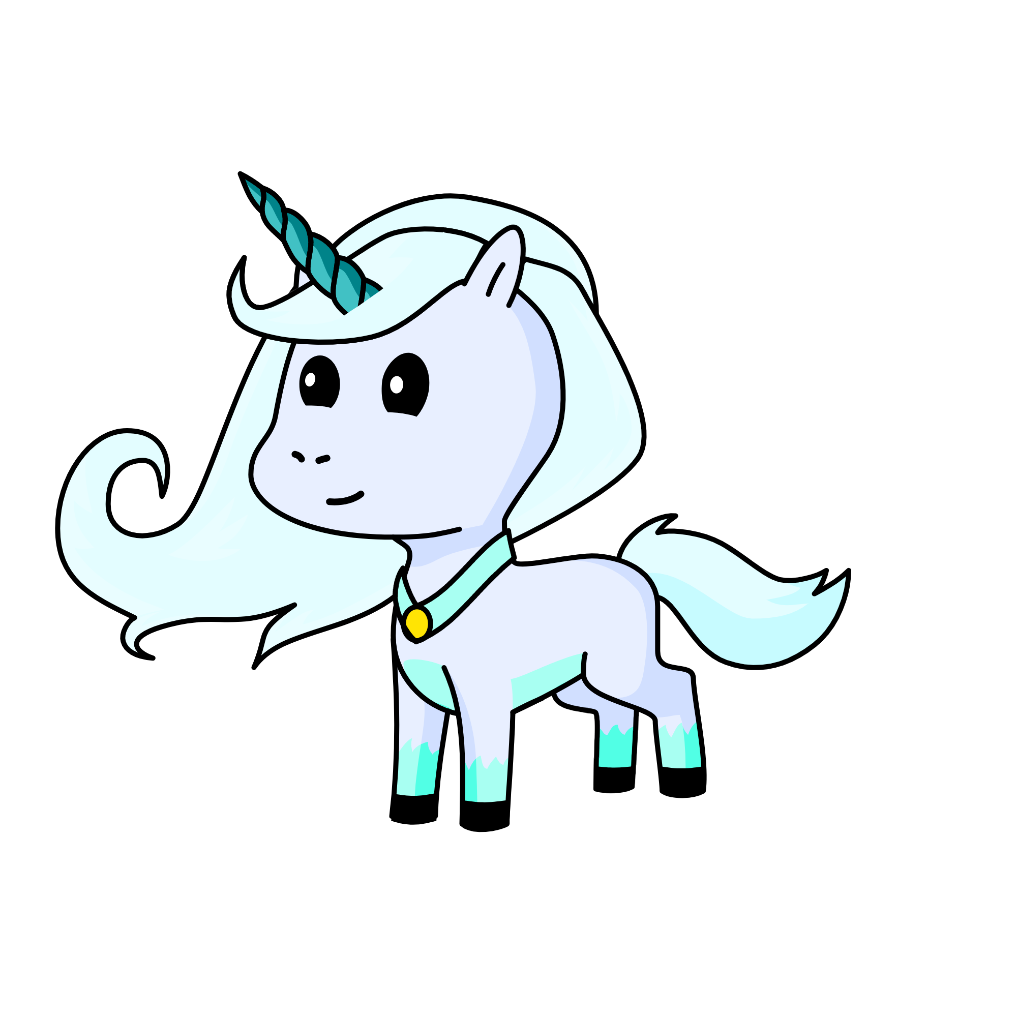 snowy, the unicorn