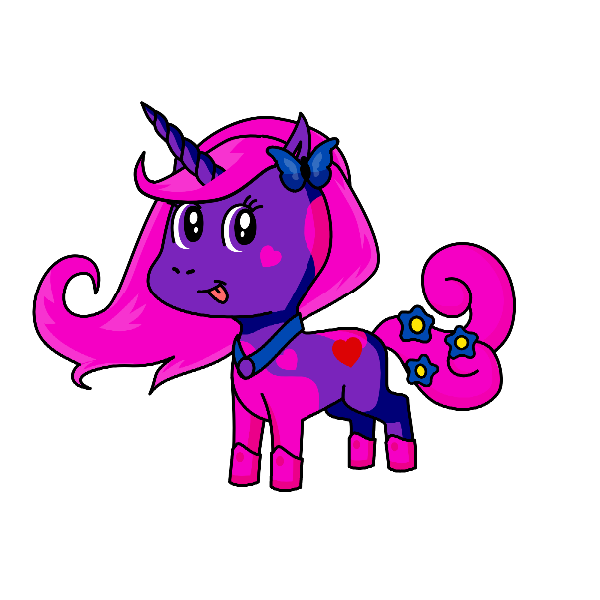 Moonlight, the unicorn