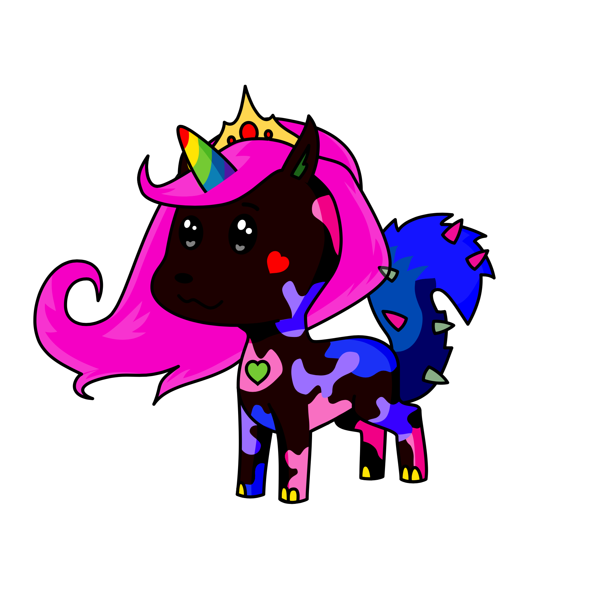 Mean Trickles, the unicorn