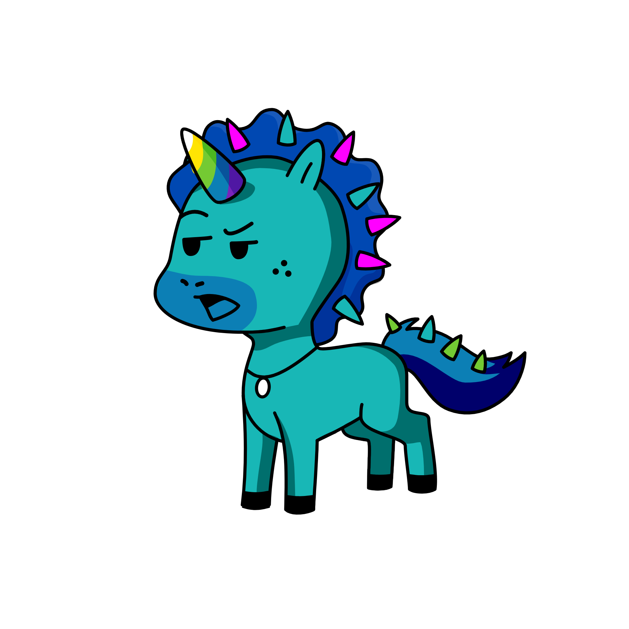 sassy unicorn that likes looks, the unicorn