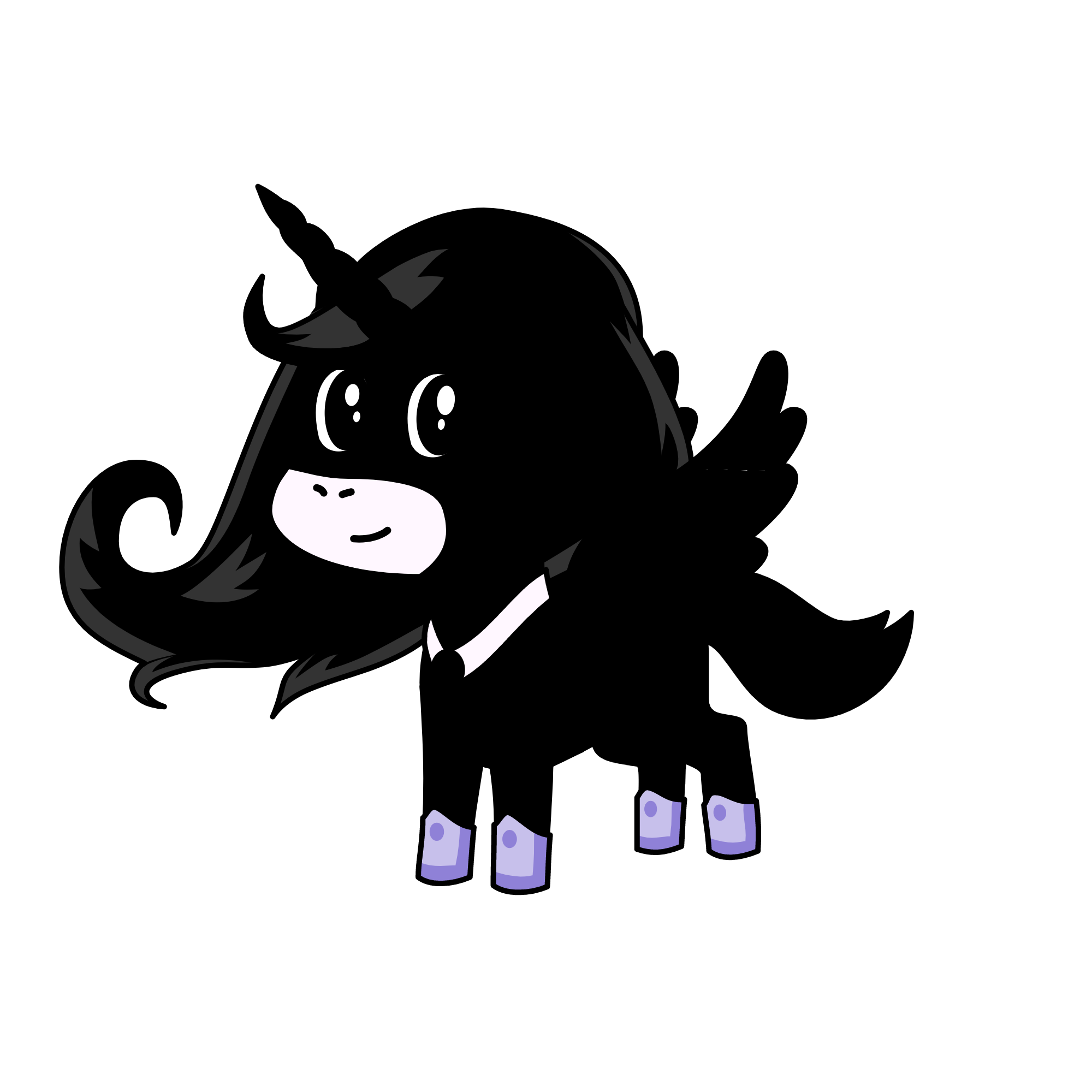 The Midnight Princess, the unicorn