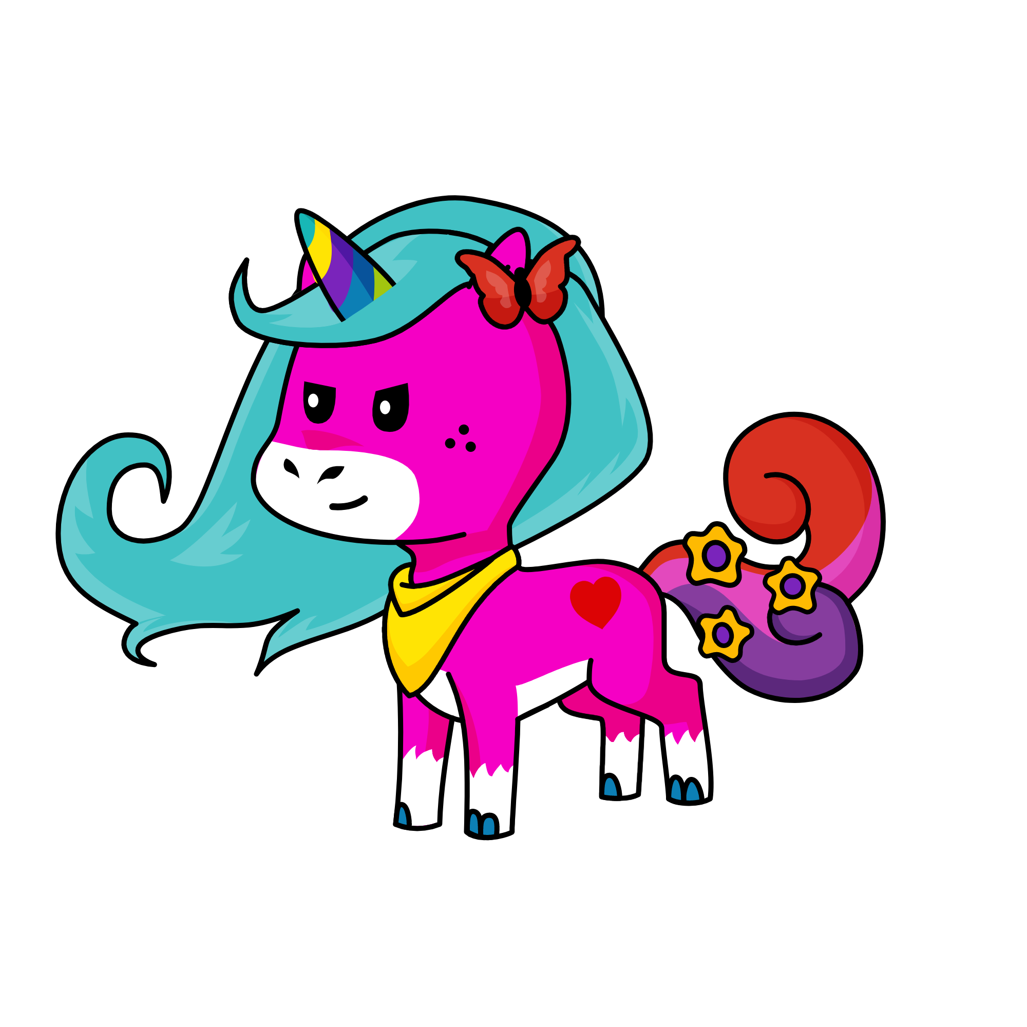 Pi Pi, the unicorn
