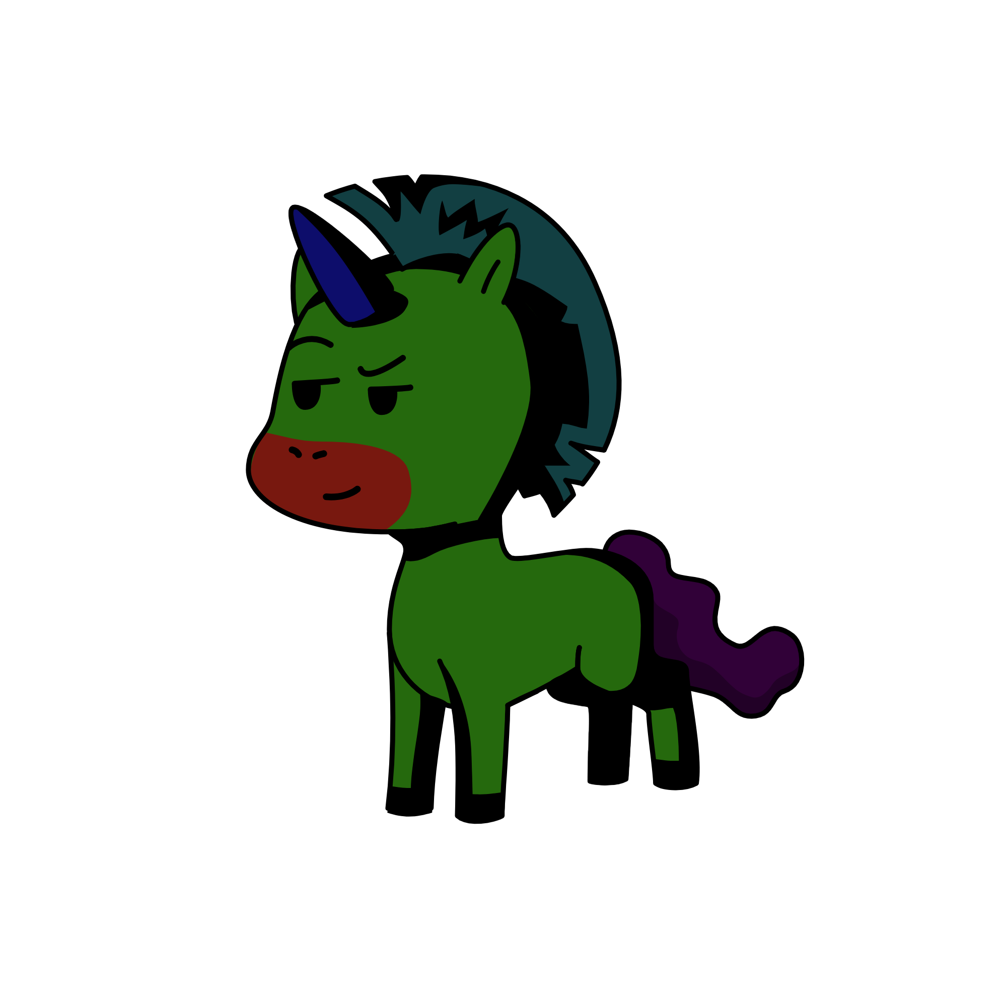 Trash Can, the unicorn