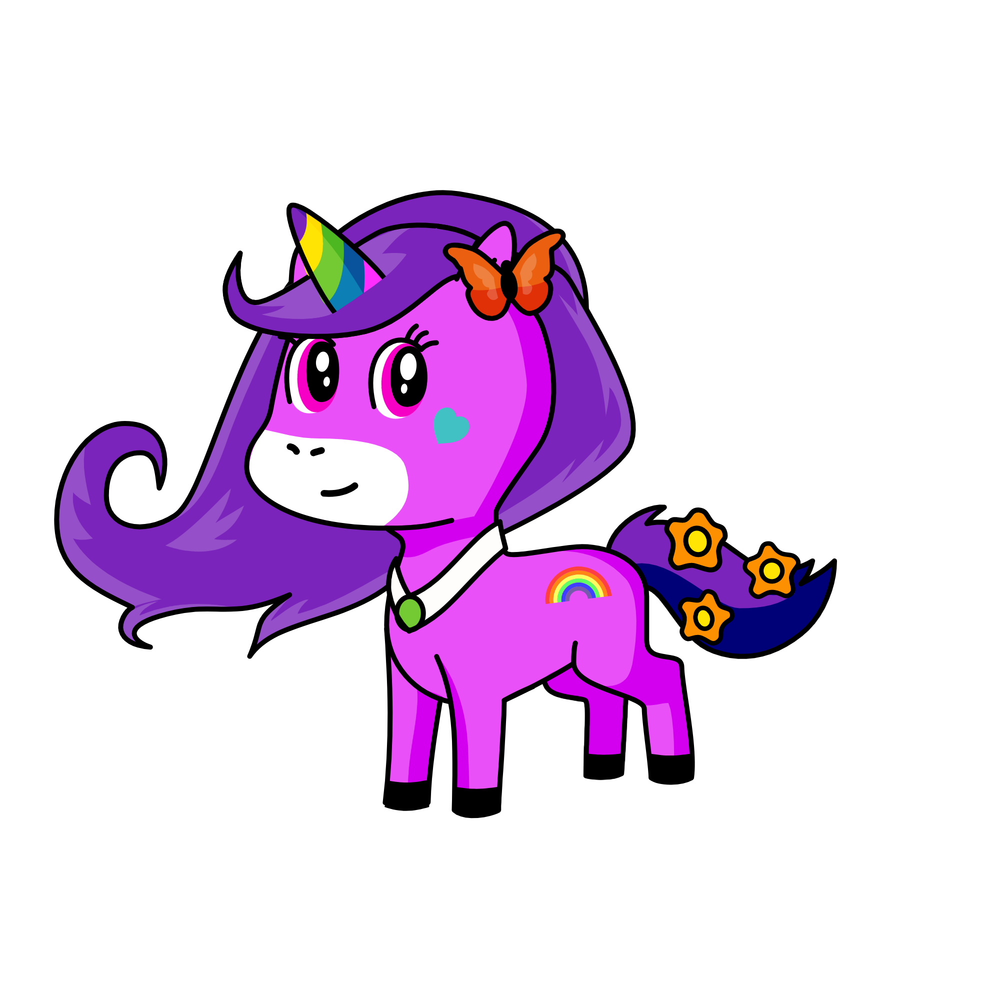 Rainbowa, the unicorn
