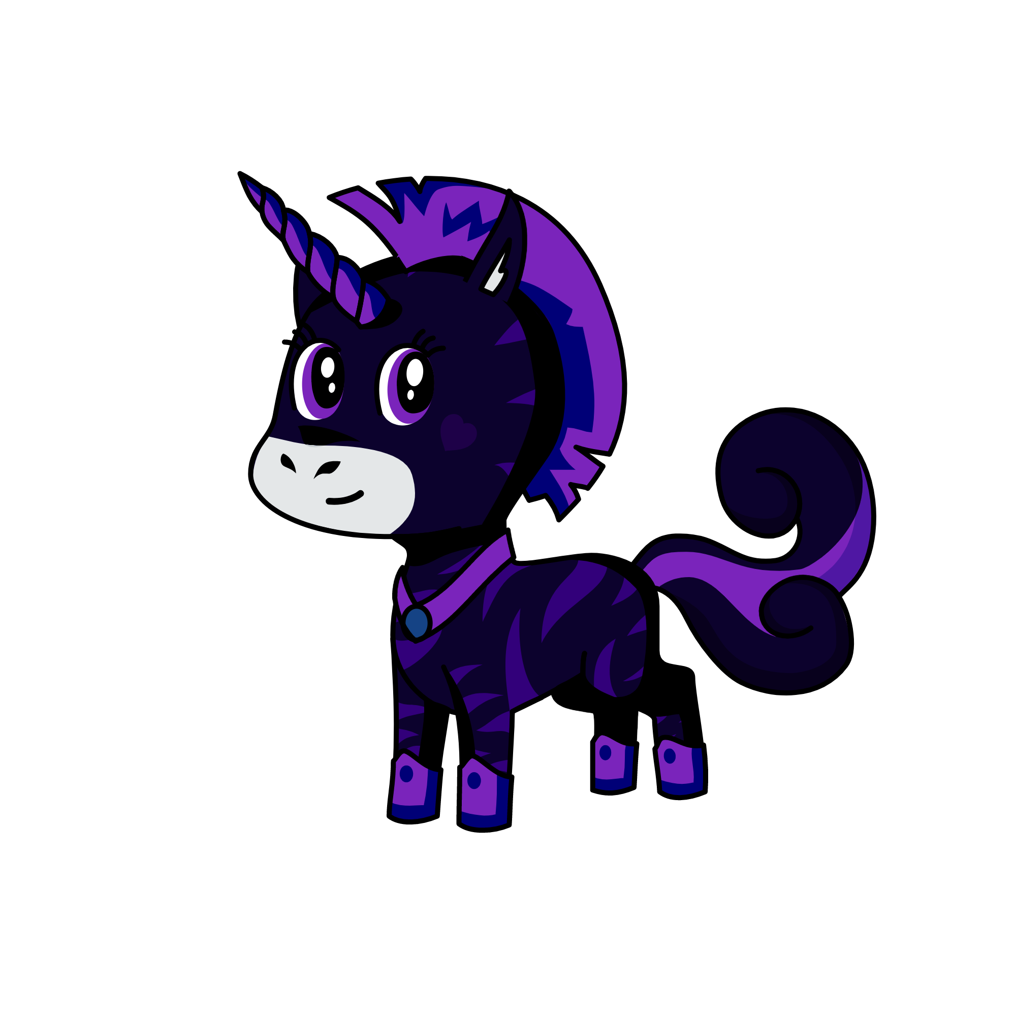 PurpleRebel, the unicorn