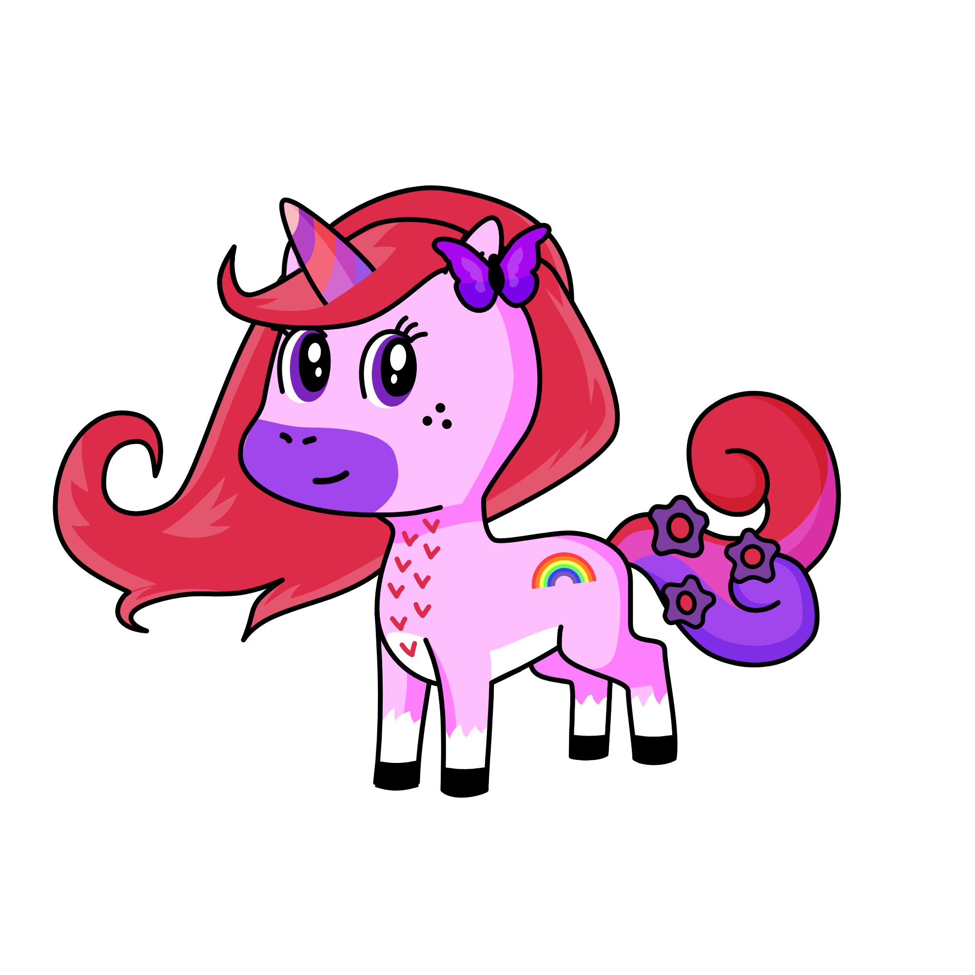 B, the unicorn