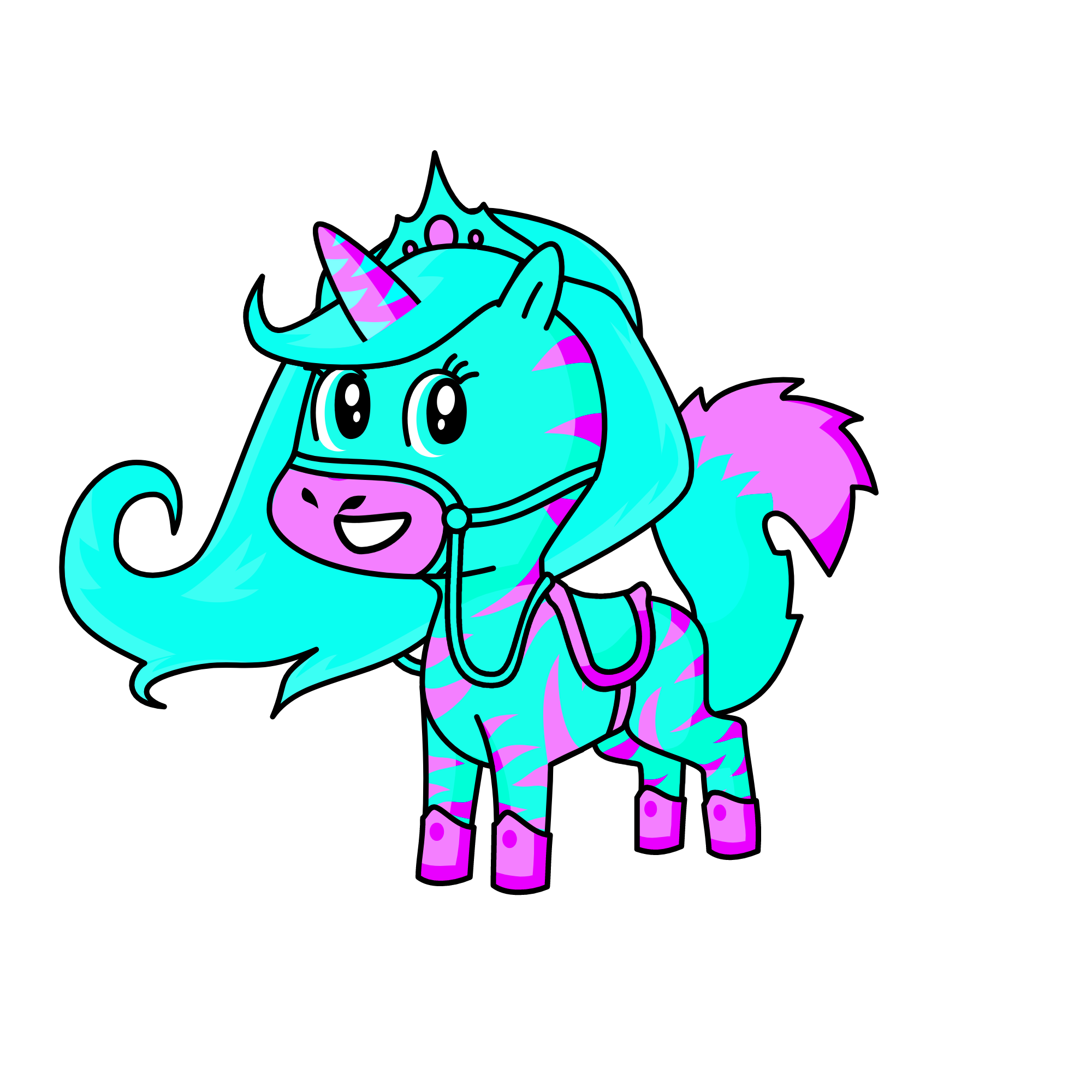 Ice Queen Shimmer, the unicorn
