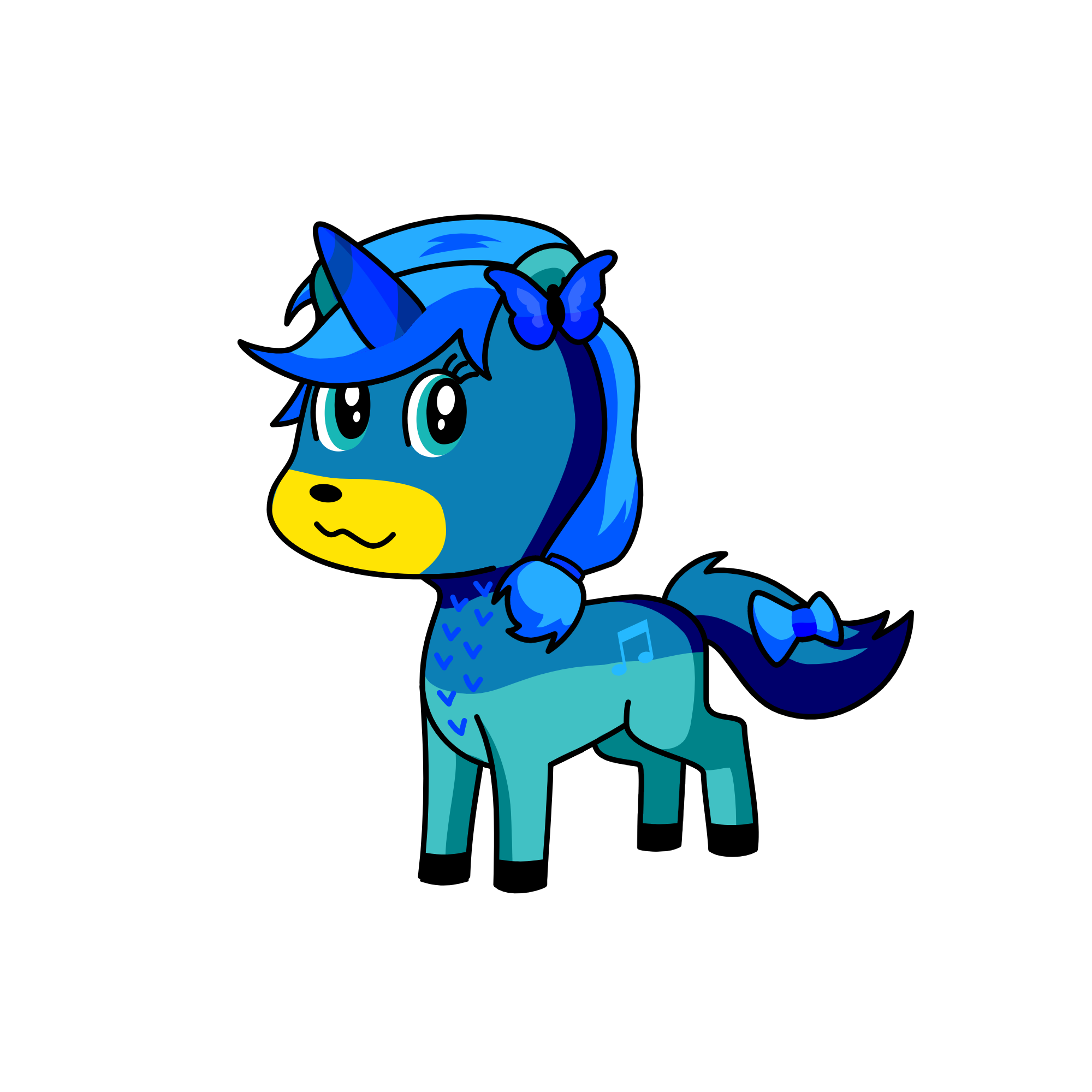 lily butterfly, the unicorn