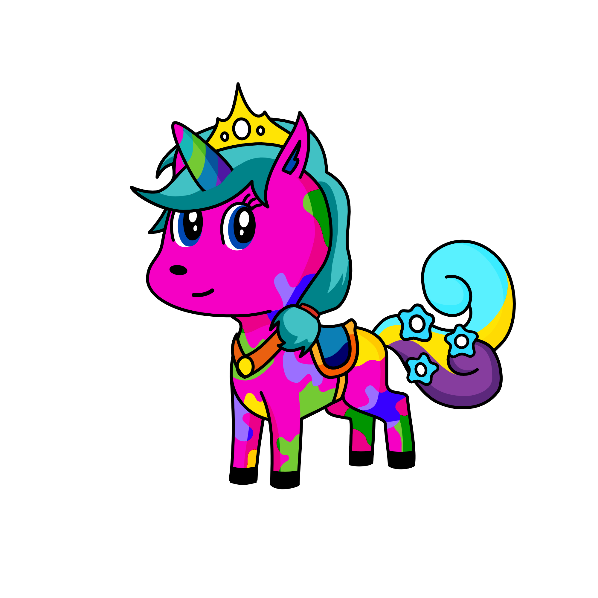 MINI RAINBOW, the unicorn