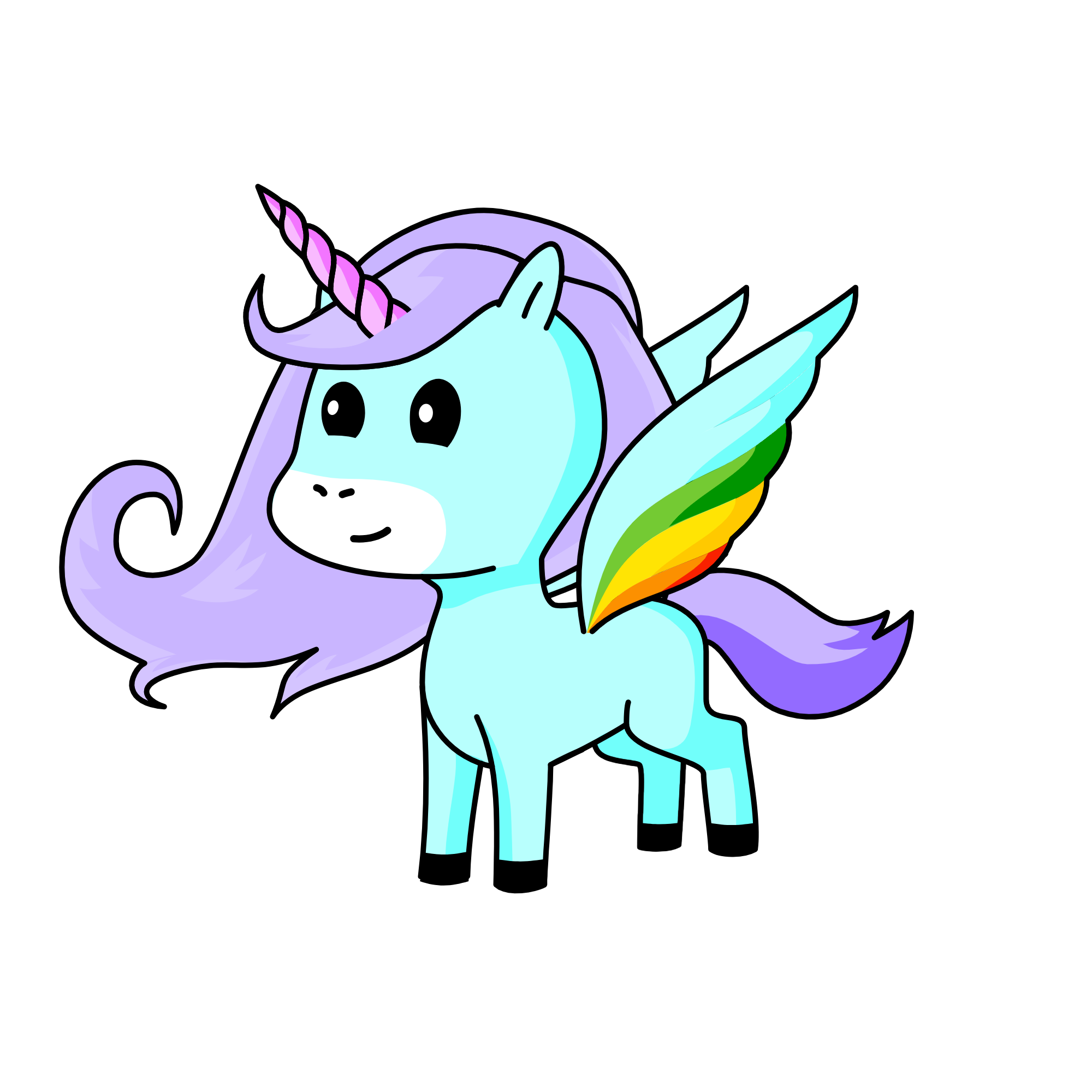 rainbow poop, the unicorn