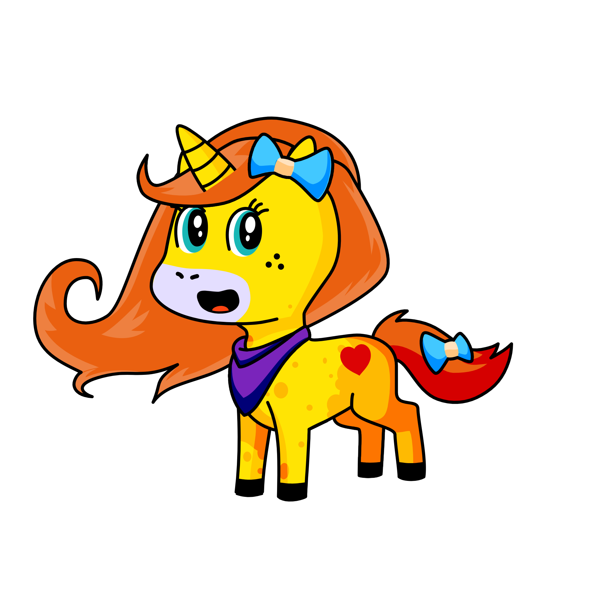 Damela, the unicorn