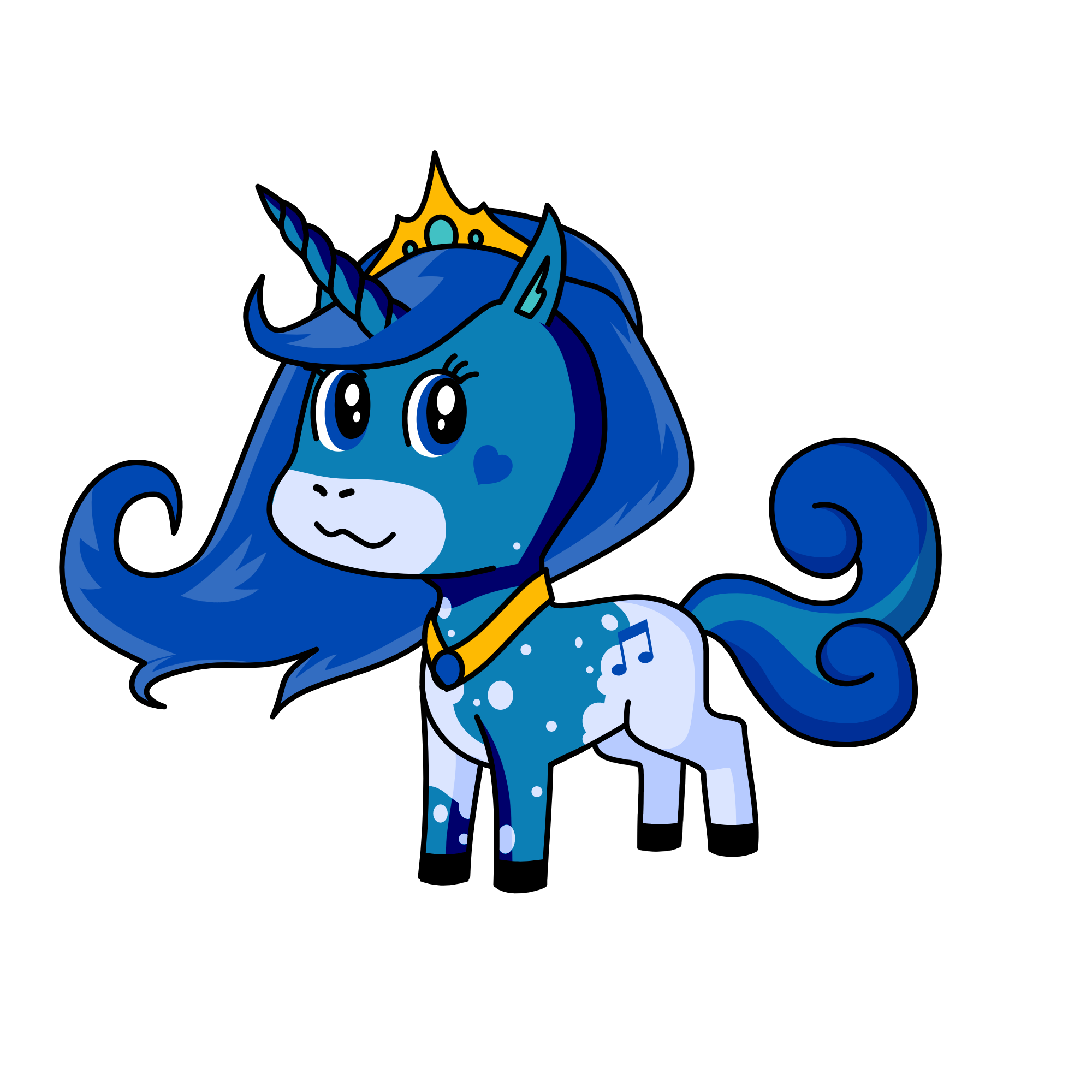 Moonlight, the unicorn