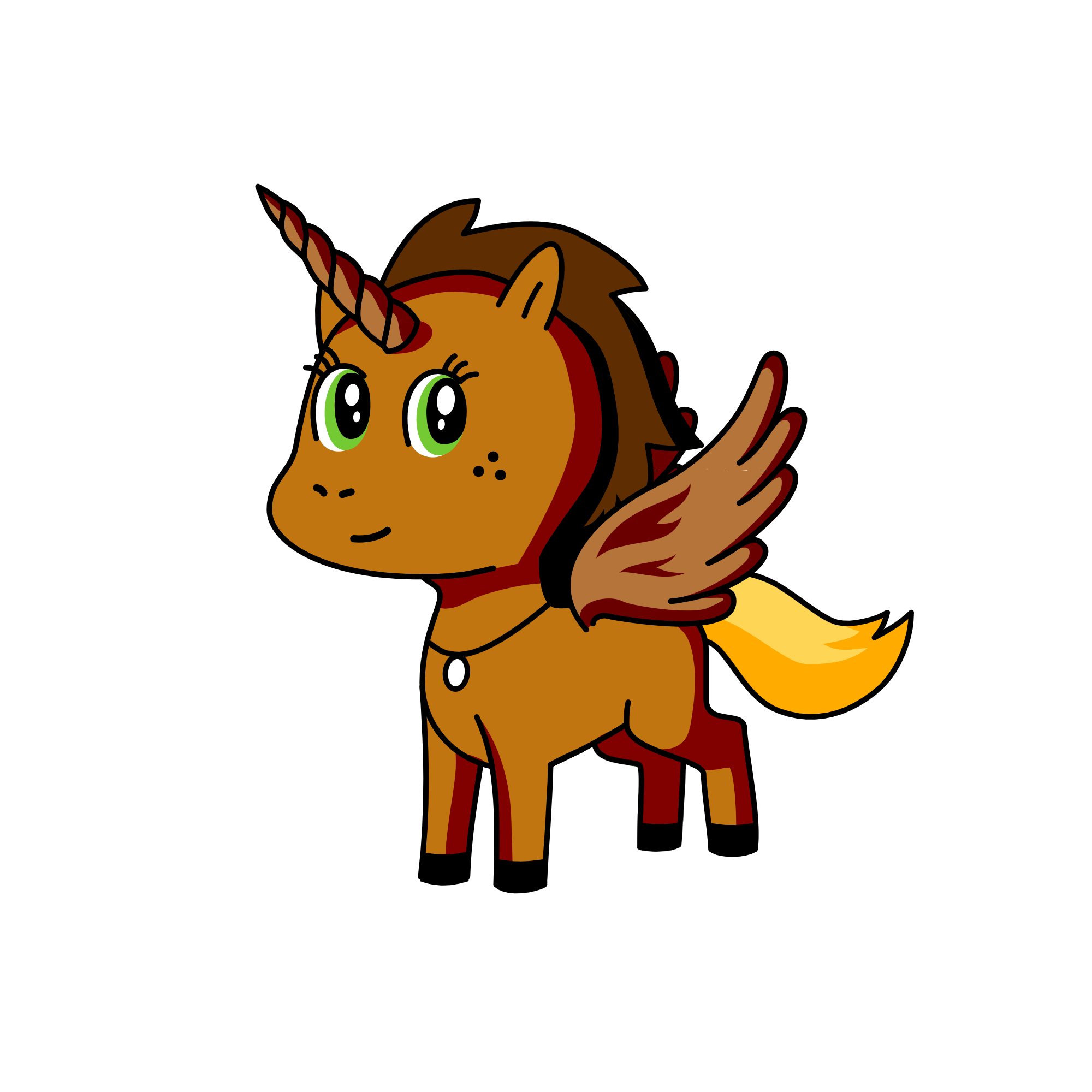 Caramel, the unicorn
