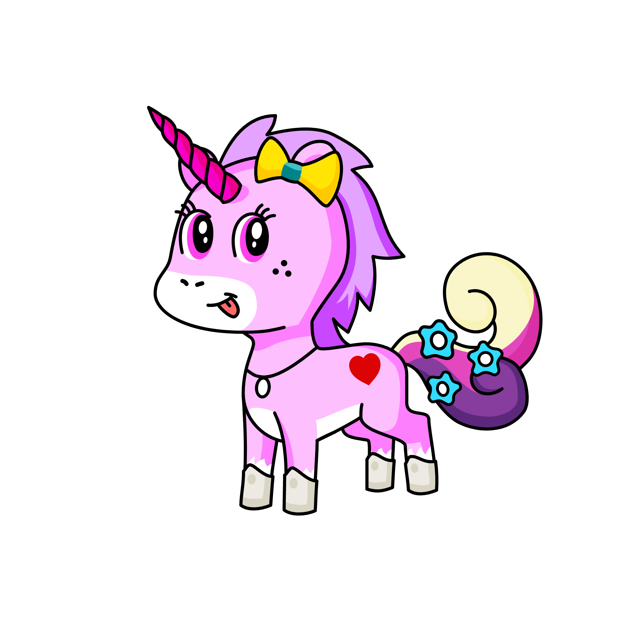 pink, the unicorn