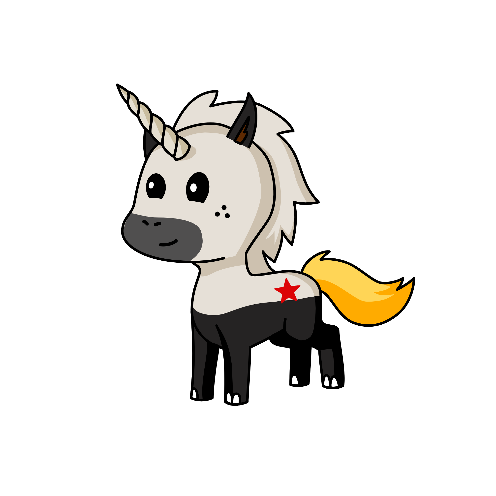 Santa, the unicorn