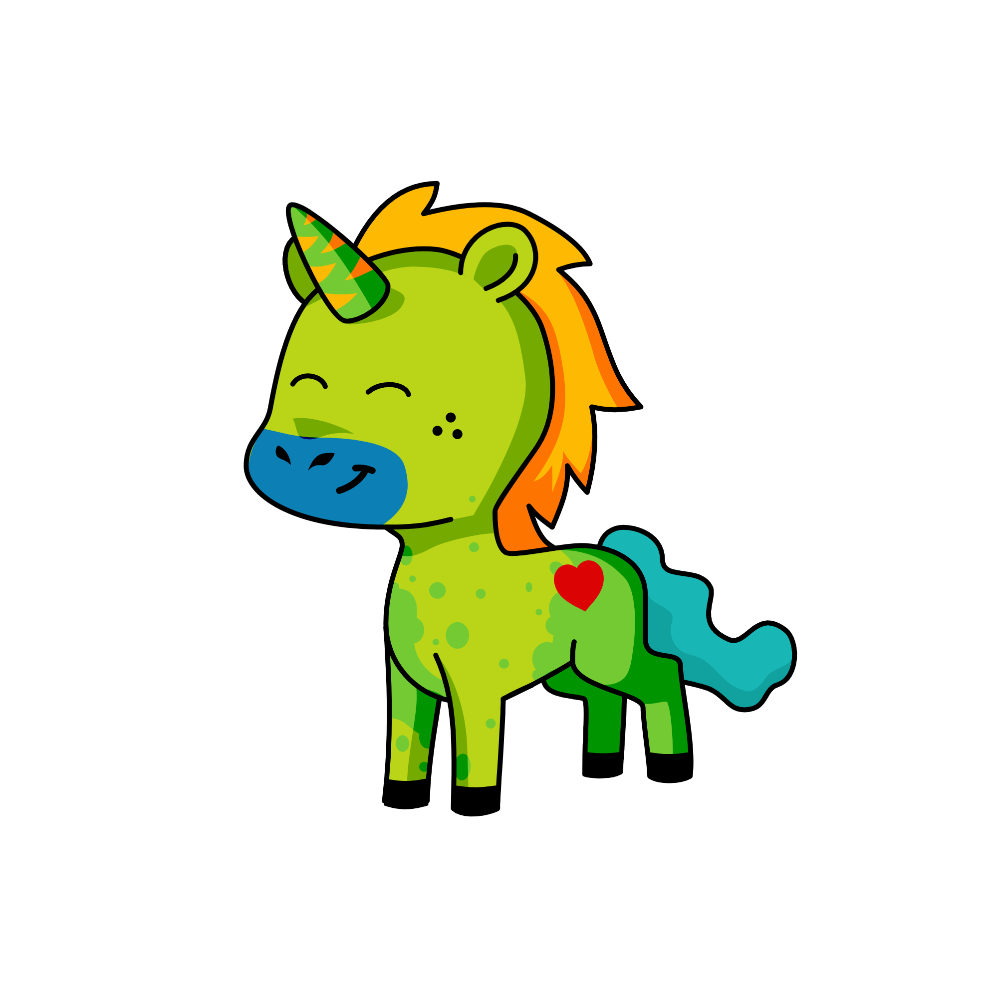 This is what you get when you click randomize!, the unicorn