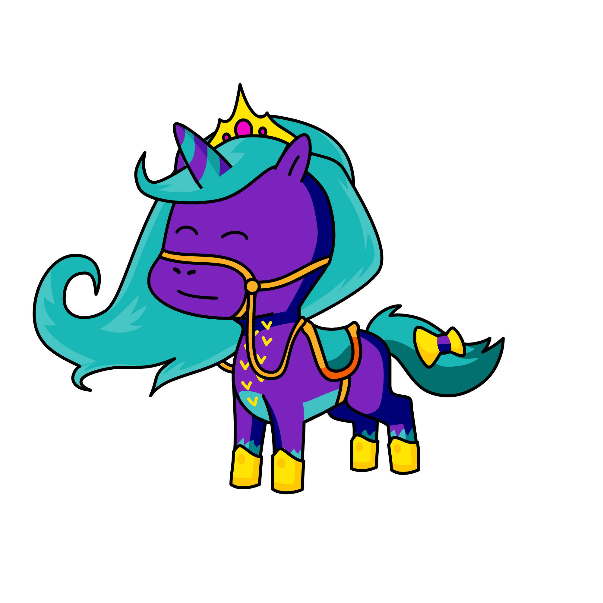 Midnight Racer, the unicorn