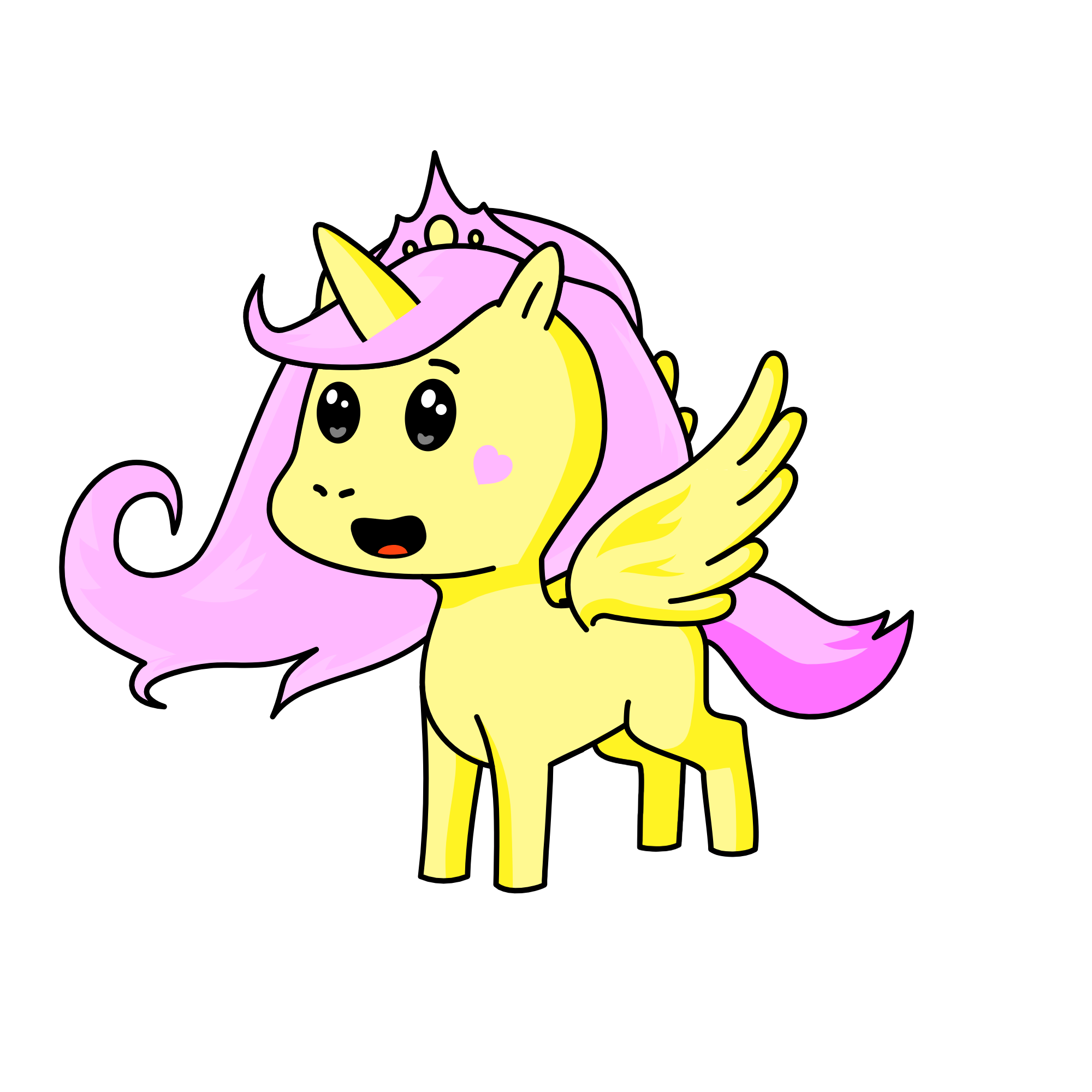 Fluttershy, the unicorn