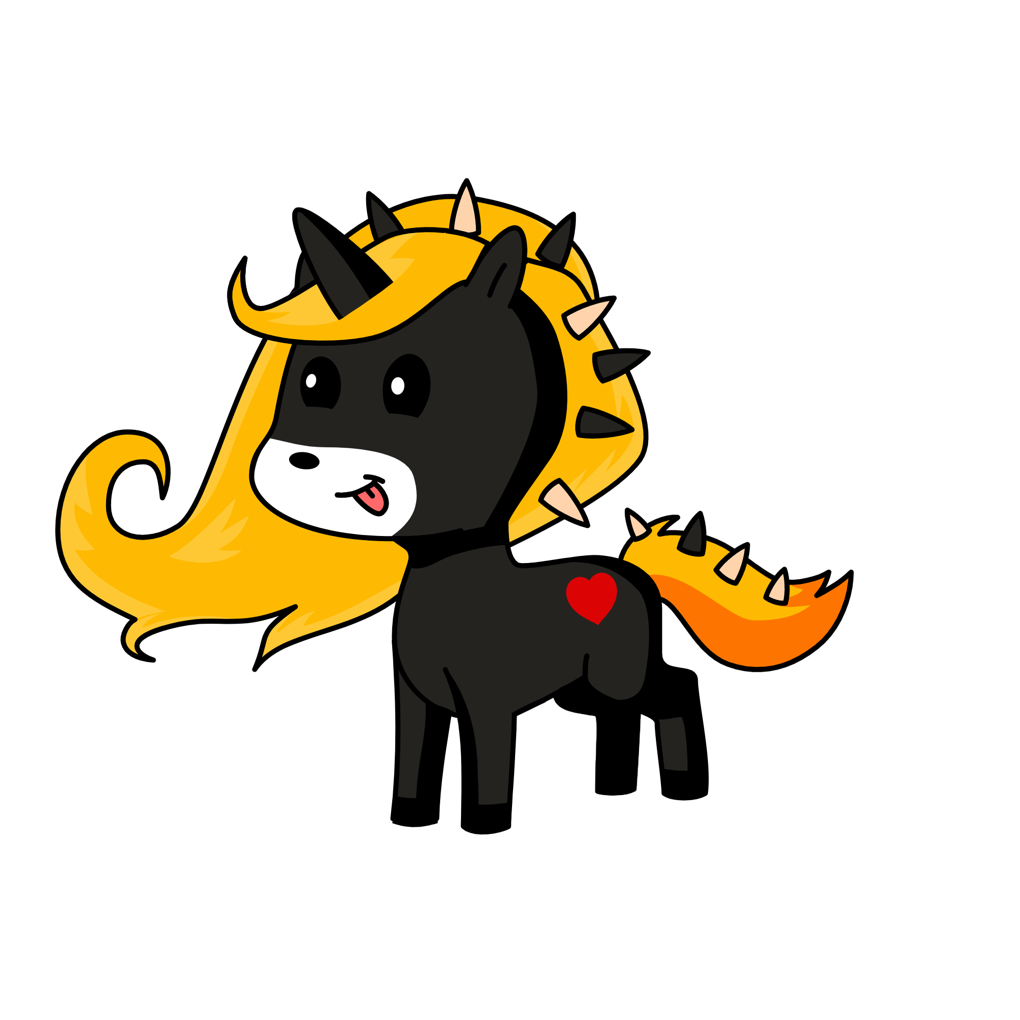 racoon, the unicorn